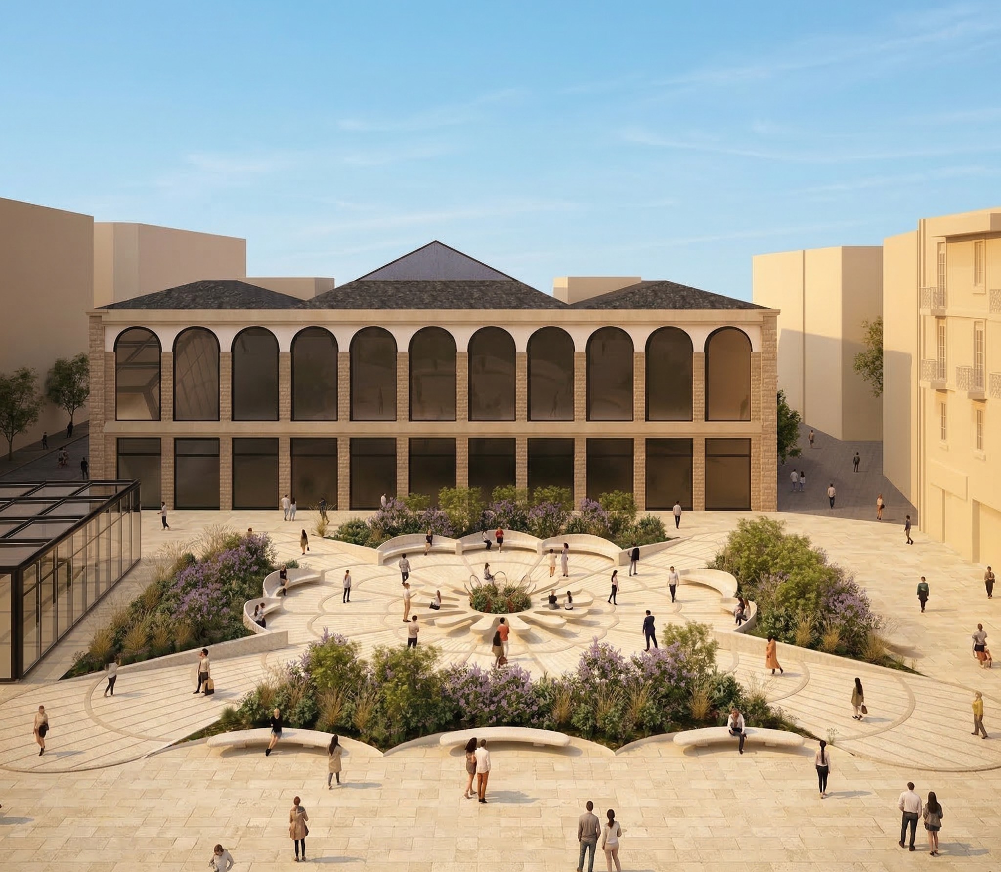 Donostiako Bretxako plaza izango denaren irudia. DONOSTIAKO UDALA