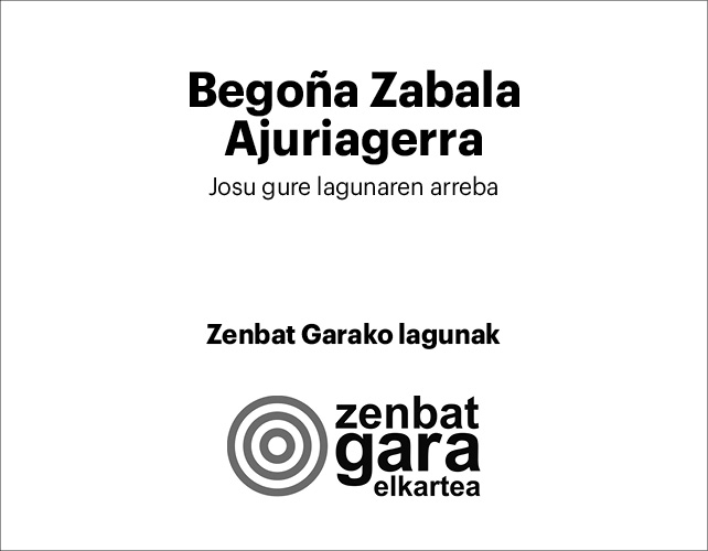 Begoña Zabala (Zenbat Gara) 2x2