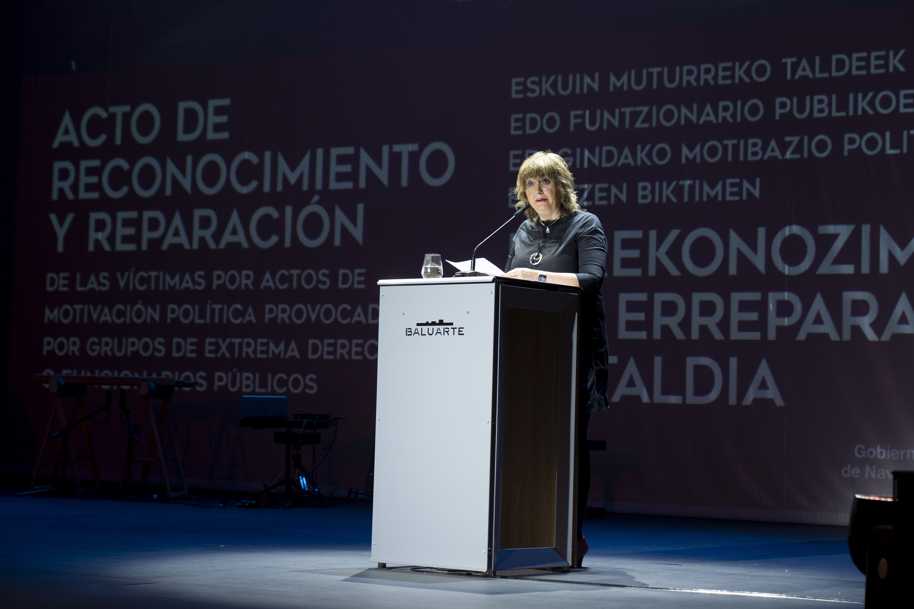 Estatuaren biktimei aitortza egiteko ekitaldia, Iruñean. IÑIGO URIZ / FOKU