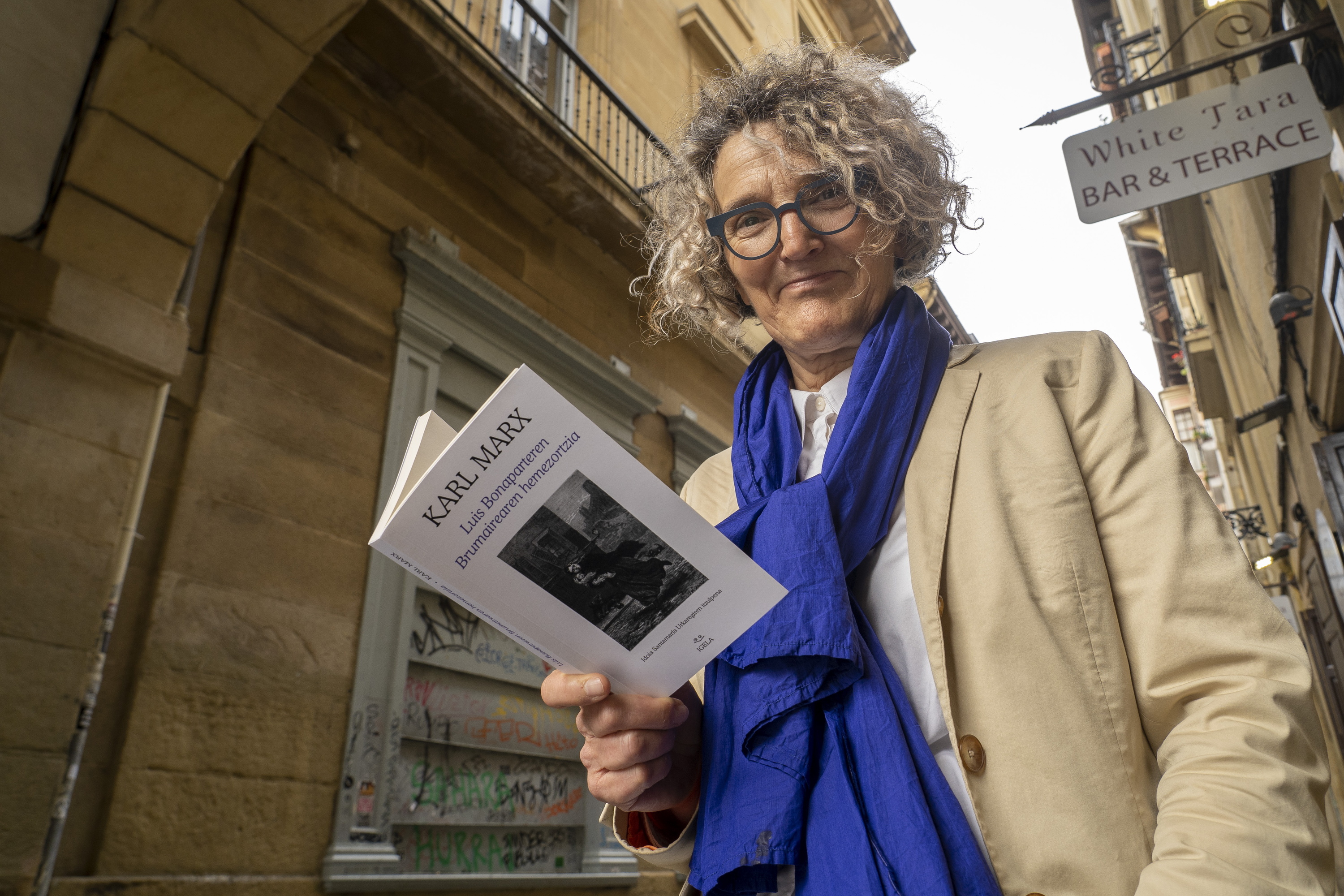 Idoia Santamaria, Donostian, artxiboko irudi batean. GORKA RUBIO / FOKU