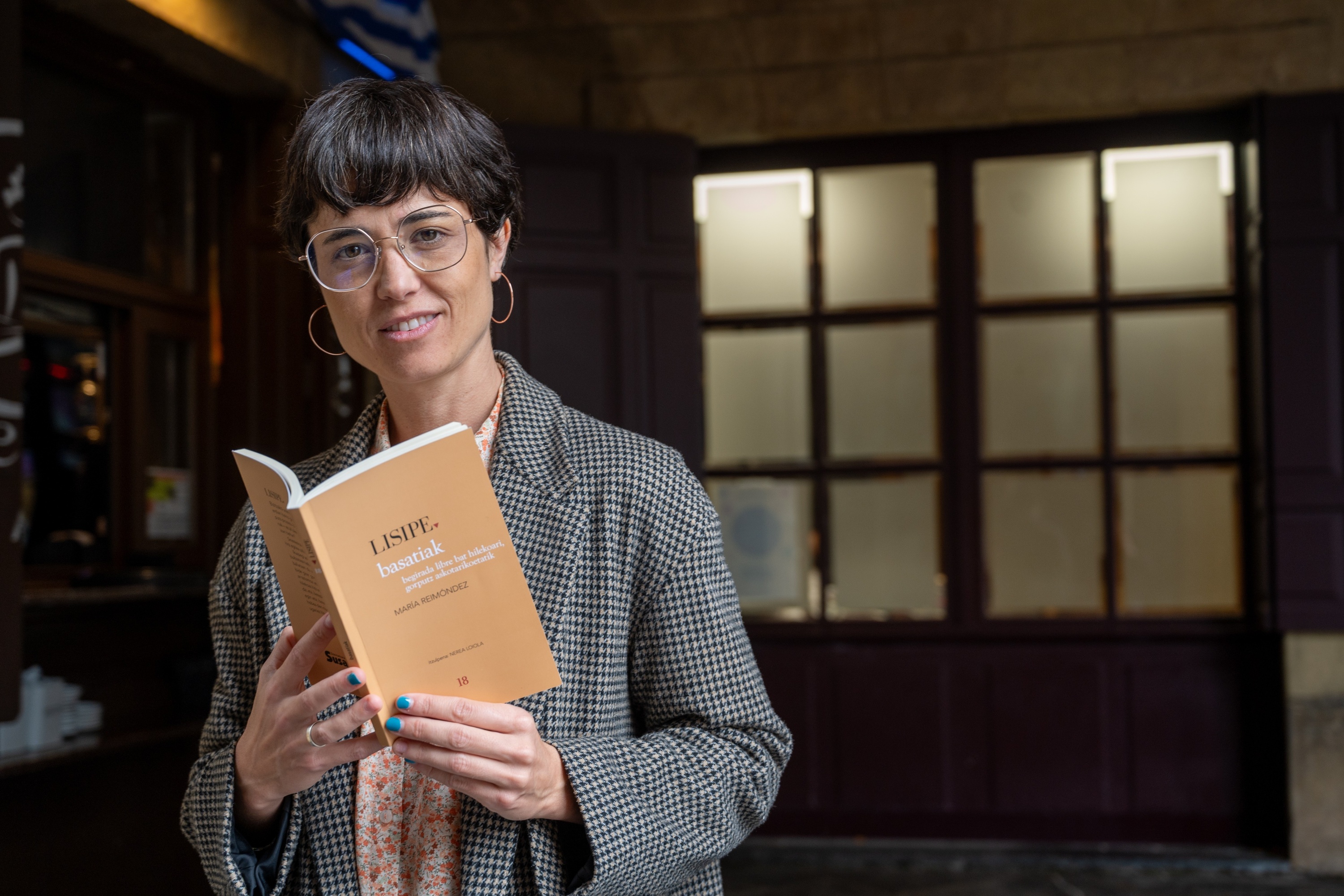 Nerea Loiola, Lisipe albumaren azken zenbakiaren aurkezpenean, gaur, Donostian. GORKA RUBIO / FOKU