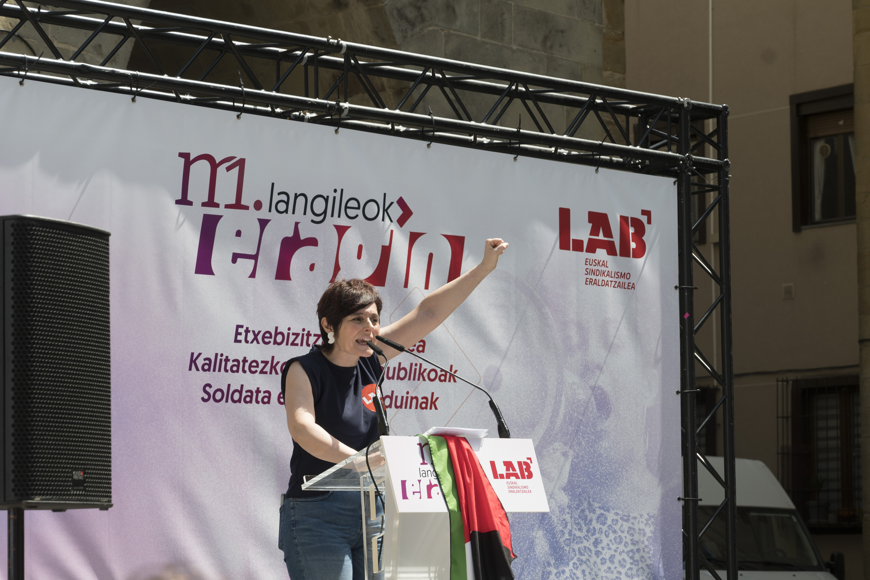Garbiñe Aranburu LABeko koordinatzaile orokorra gaur, Donostian. GORKA RUBIO / FOKU