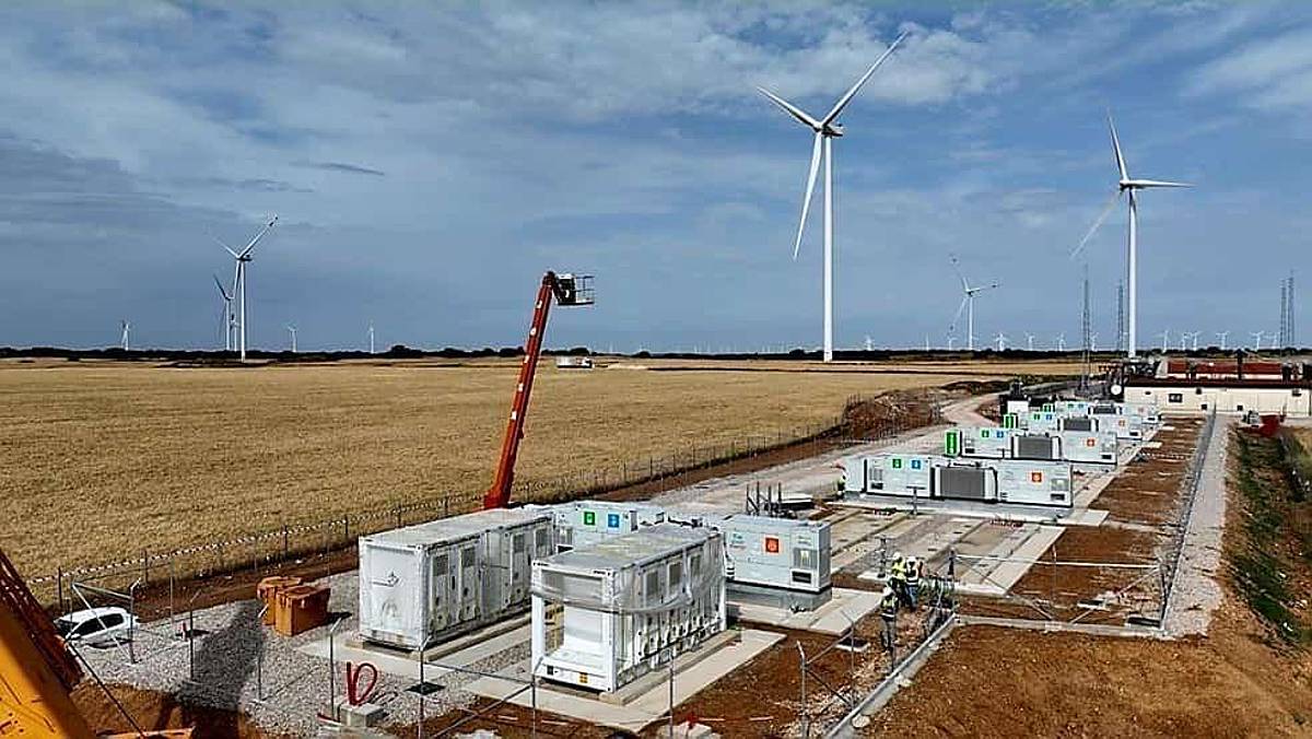 Iberdrolak Ingeteamekin Burgosen jarritako bateria bat. IBERDROLA