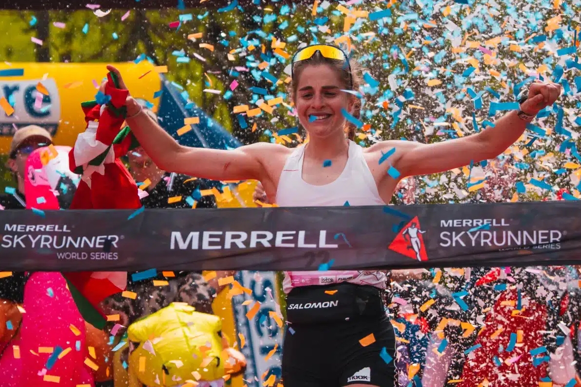 Malen Osa garaile helmugaratzen Skyrace des Matheysins proban