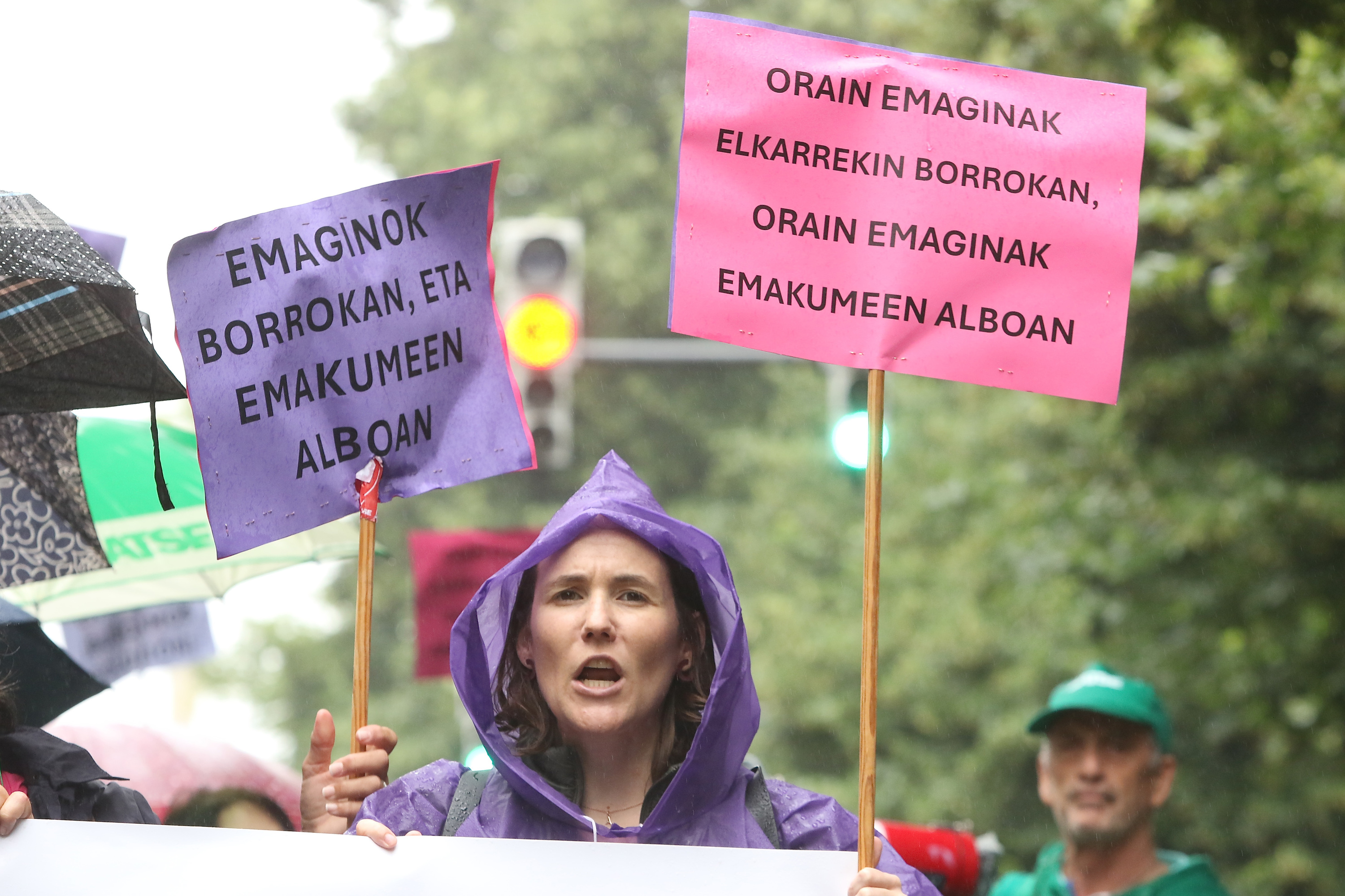 Emaginen protesta bat, 2024an, Bilbon. OSKAR MATXIN EDESA / FOKU