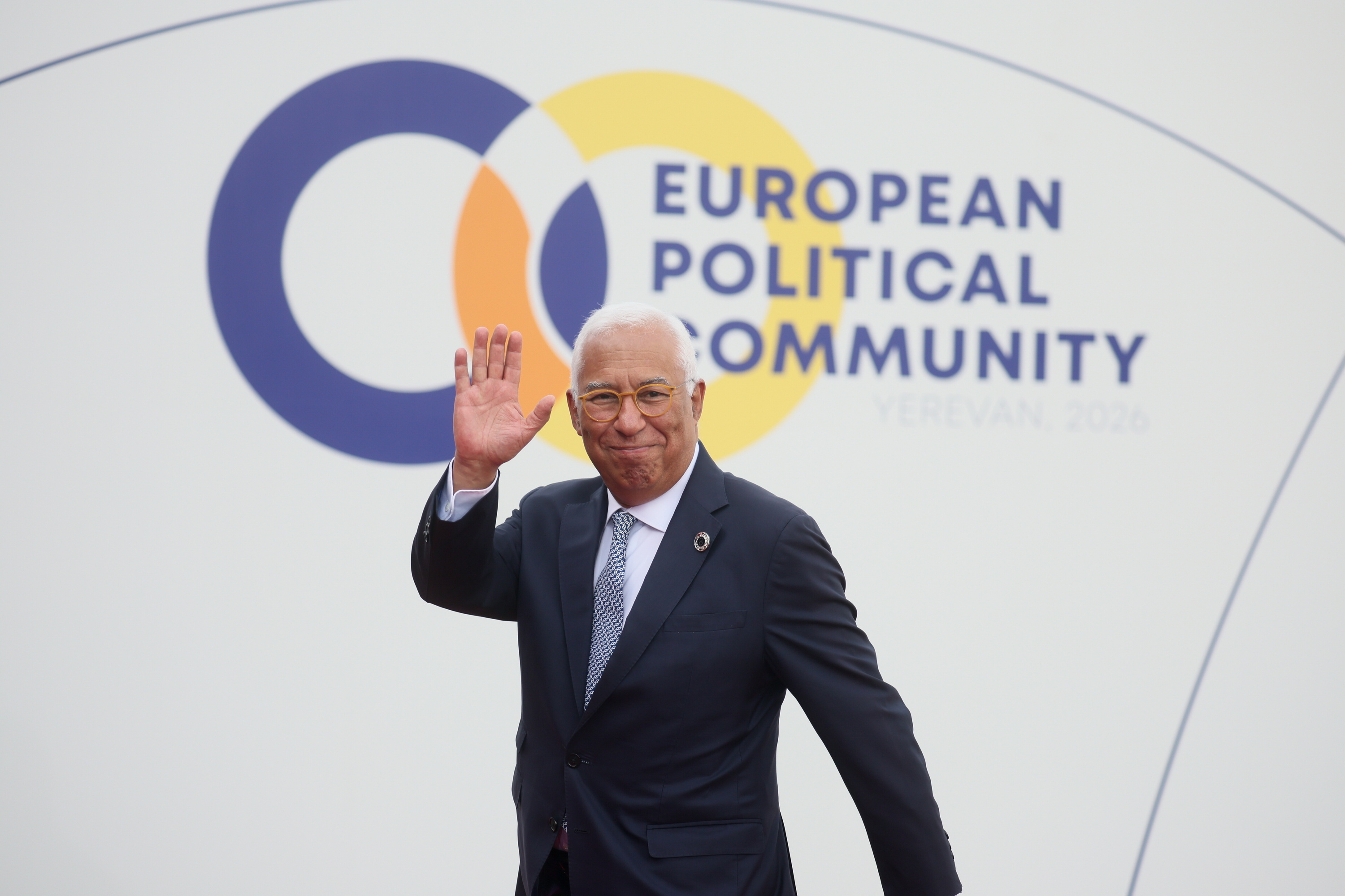 Antonio Costa gaur Erevanen, Europako Komunitate Politikoaren goi bileran. LESZEK SZYMANSKI / EFE
