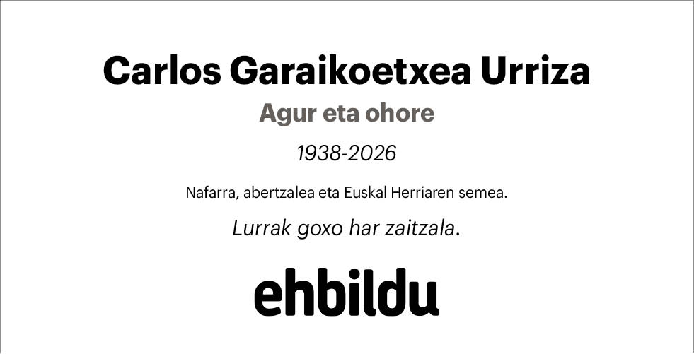 Carlos Garaikoetxea Urriza 3x2