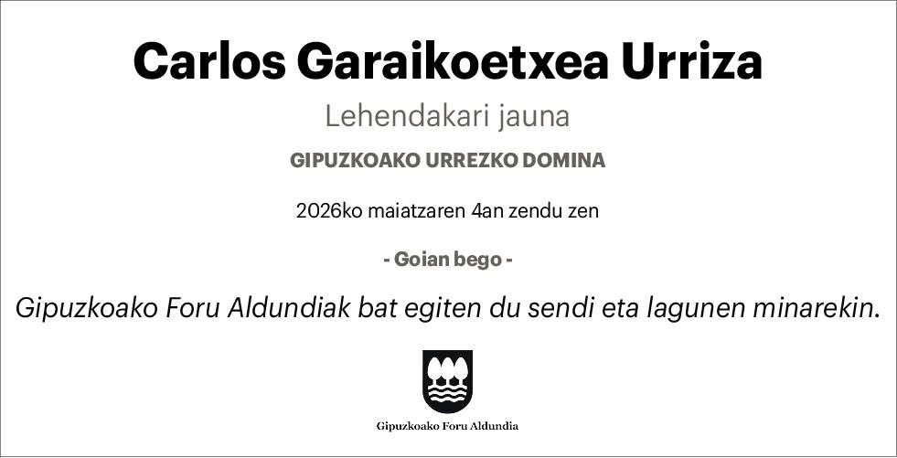 Carlos Garaikoetxea Urriza 3x2 DIPU