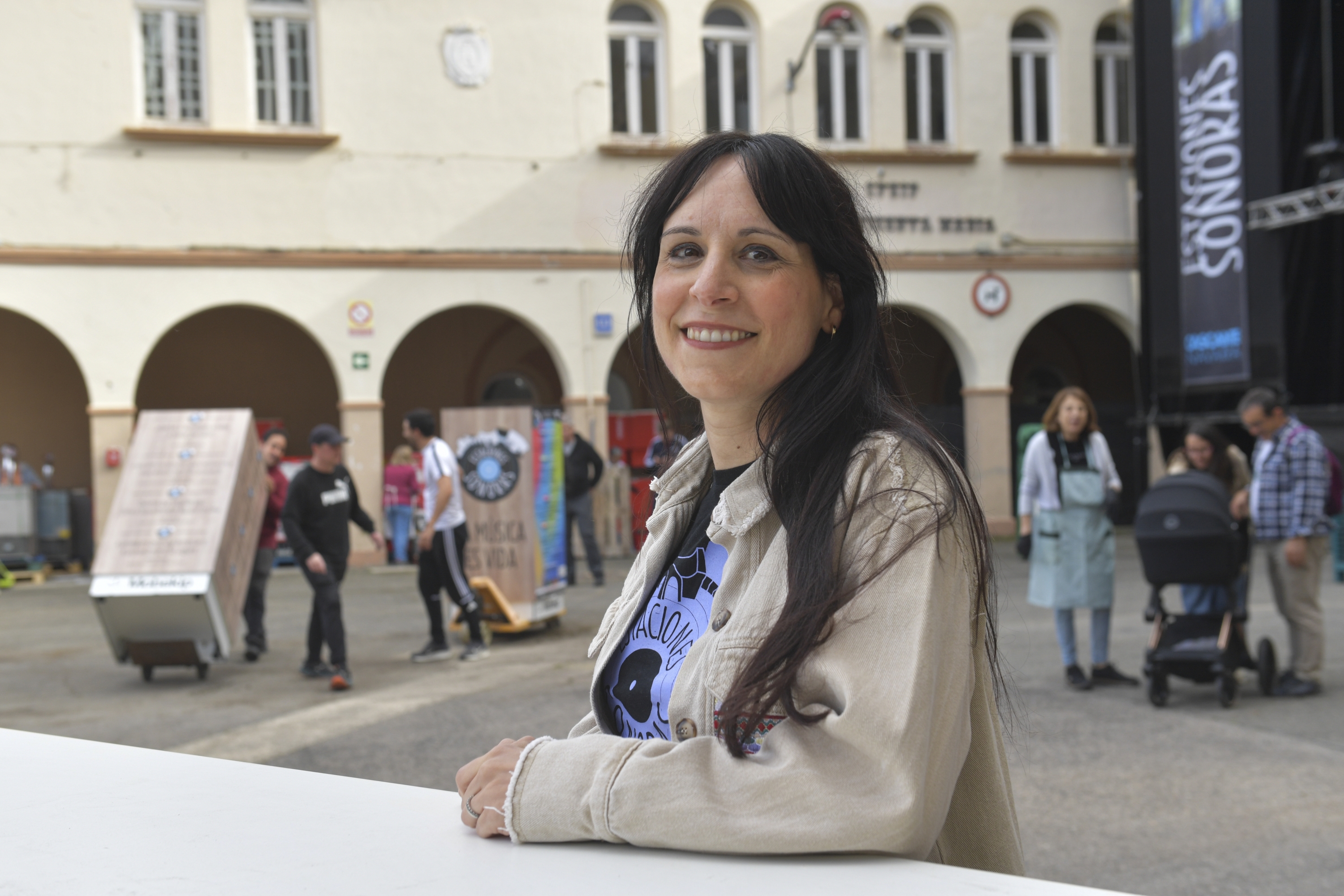 Saioa Sesma, Cascanteko Estaciones Sonoras jaialdiko antolatzailea. IDOIA ZABALETA / FOKU