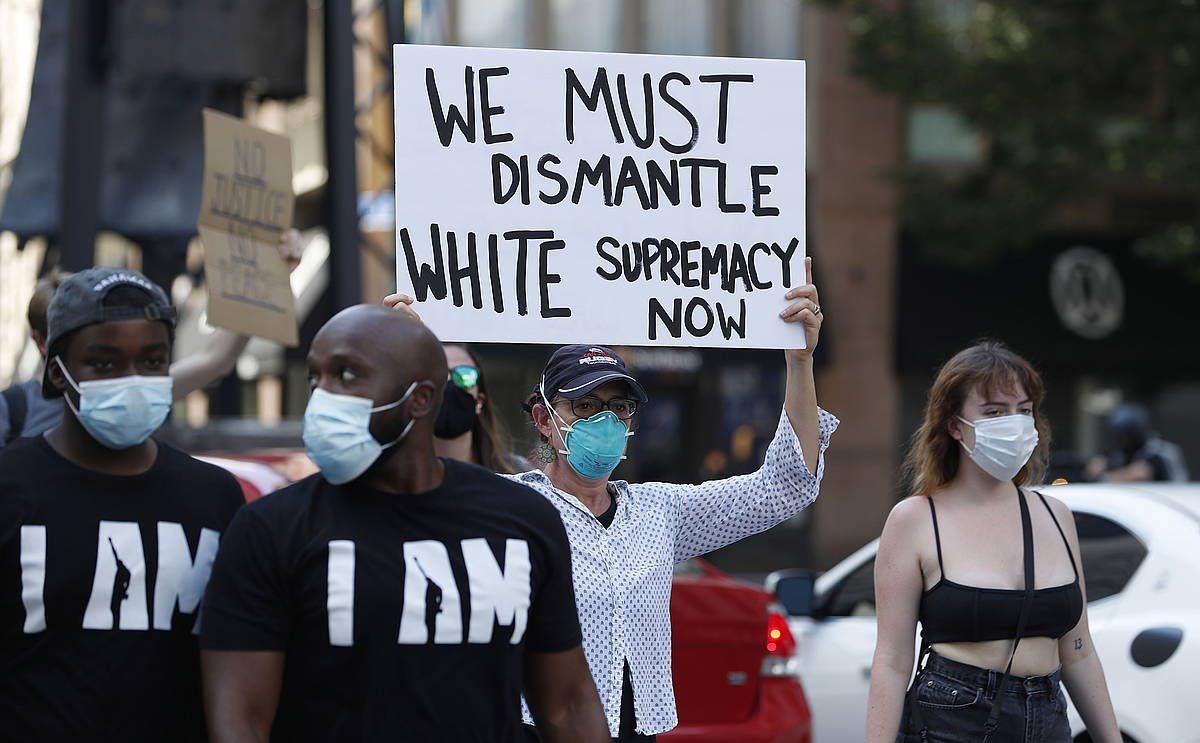 Protestak egin dituzte Atlantan. ERIK S. LESSER, EFE