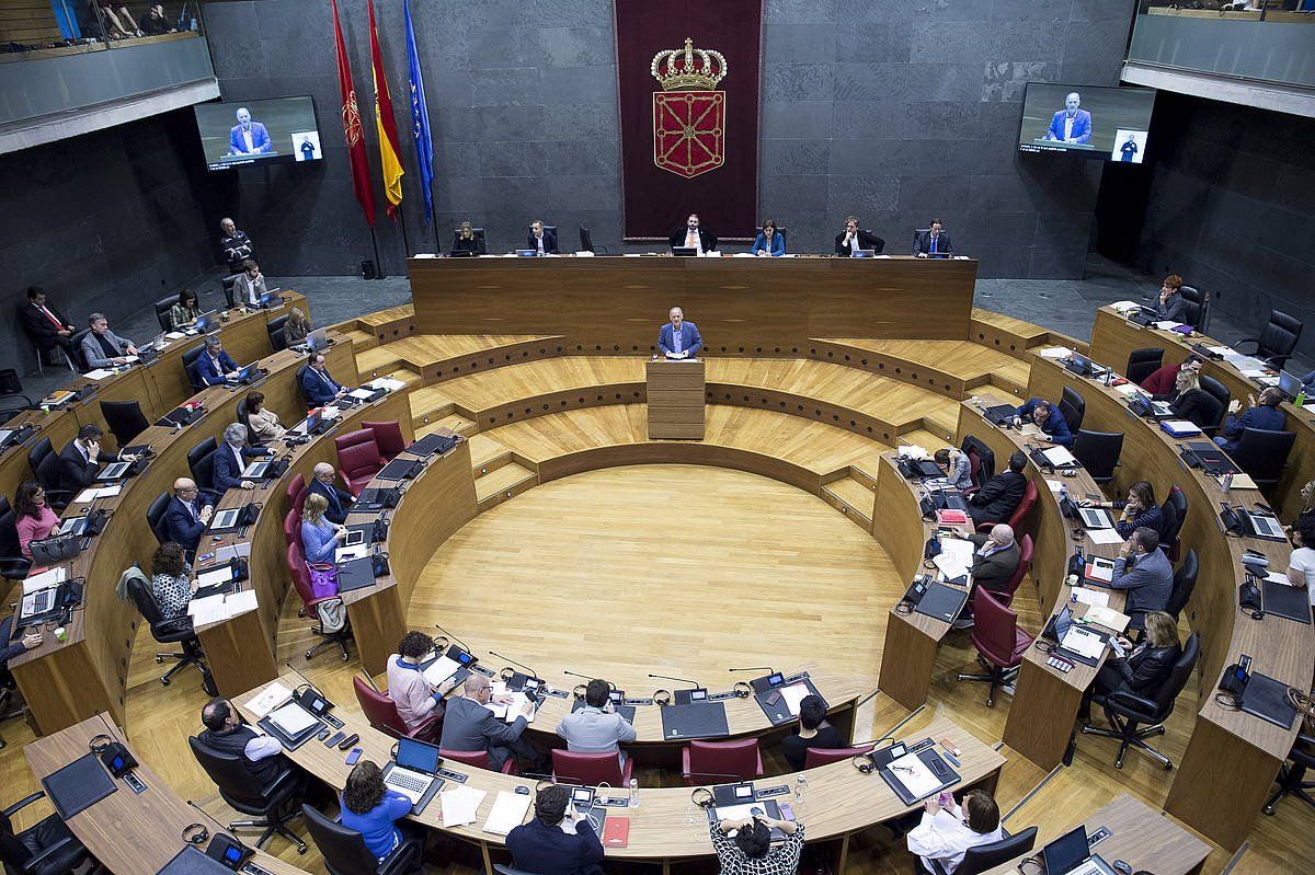 Nafarroako Parlamentu, artxiboko irudi batean. IñIGO URIZ / FOKU