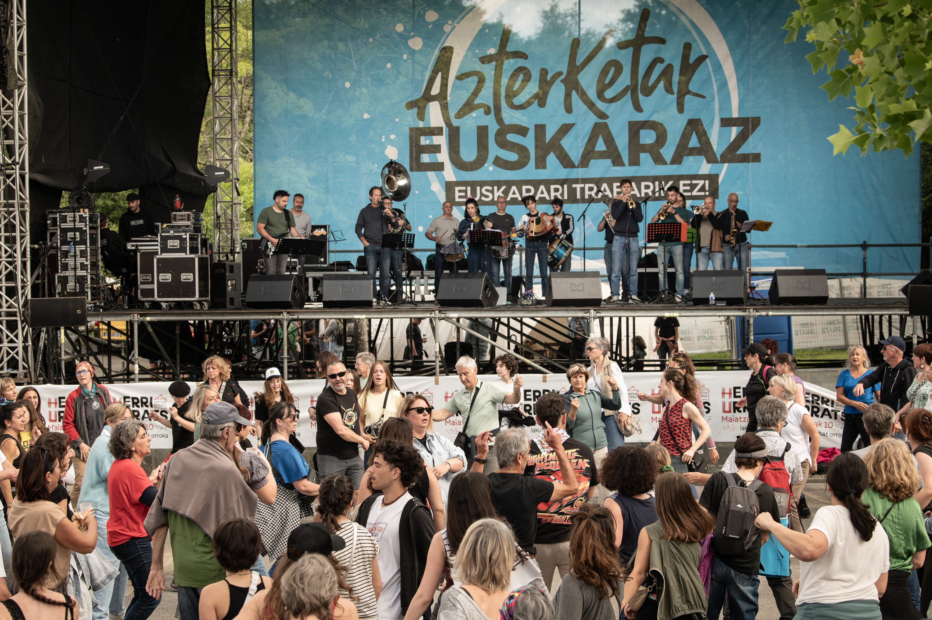 Herri Urratseko Araba BERRIA gunea, gaur goizean. PATXI BELTZAIZ