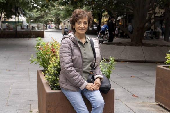 Esther Quevero, geriatriako laguntzailea. IÑIGO URIZ / FOKU