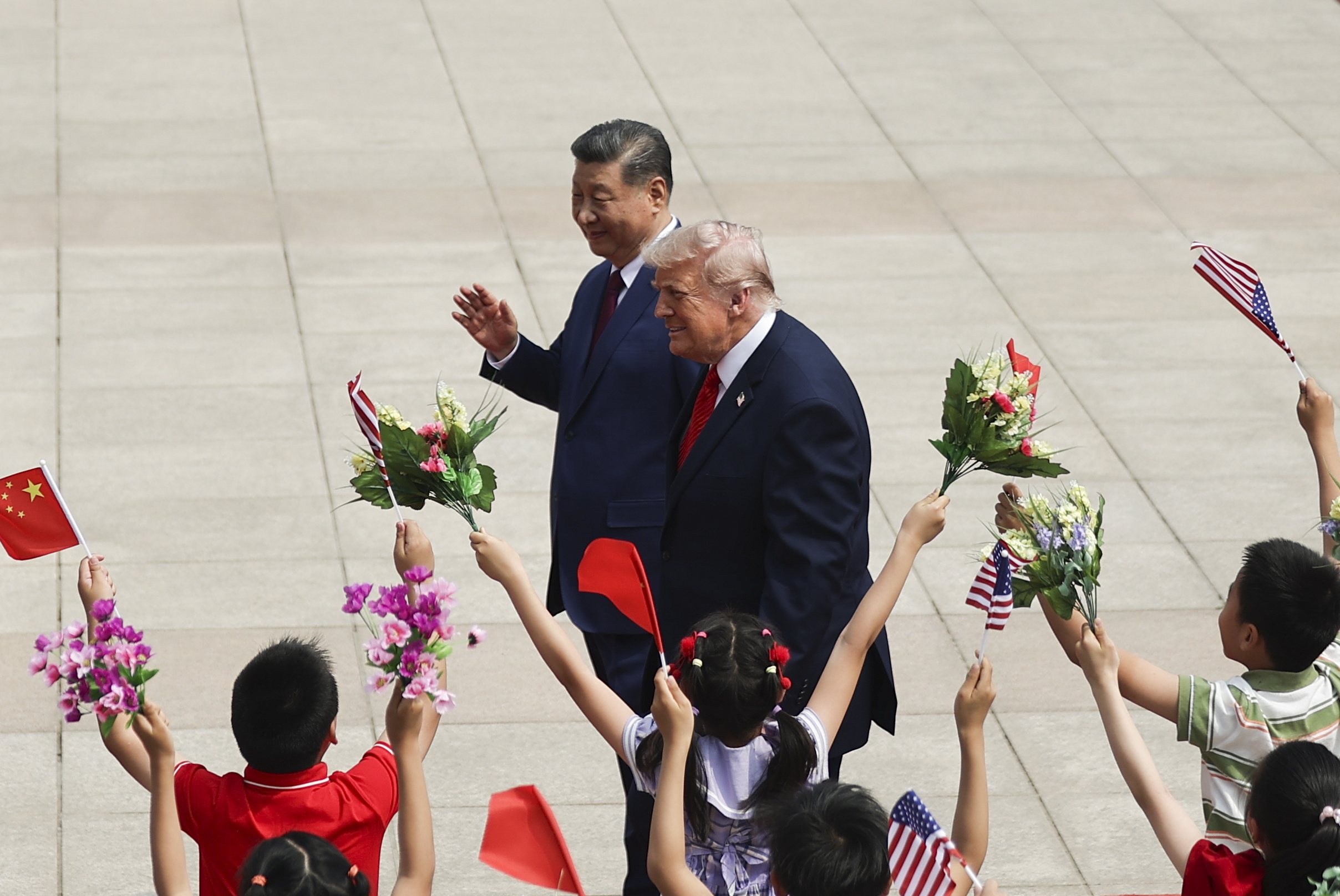 Xi eta Trump Pekinen, gaur. MAXIM XEMETOV / EFE