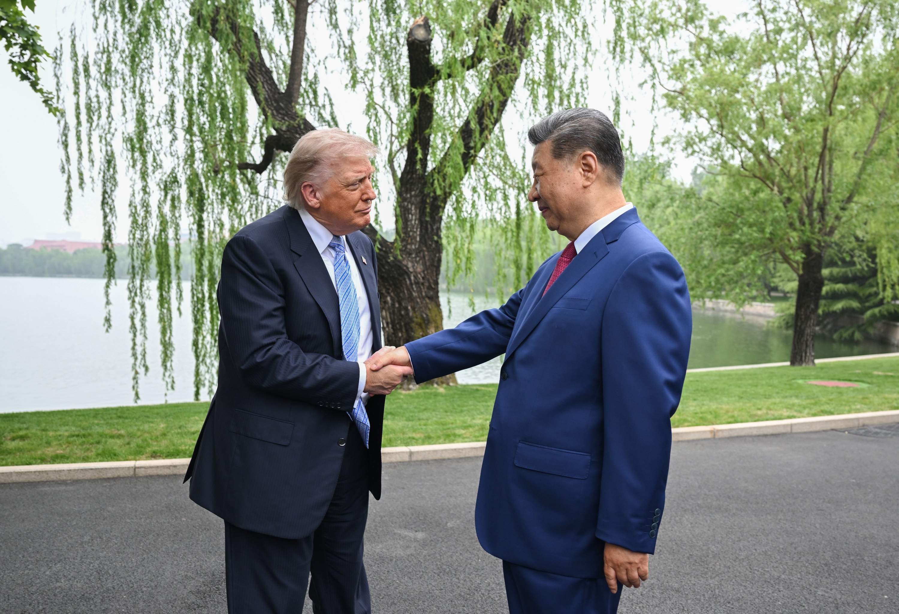 Donald Trump eta Xi Jinping Pekinen, gaur. EFE