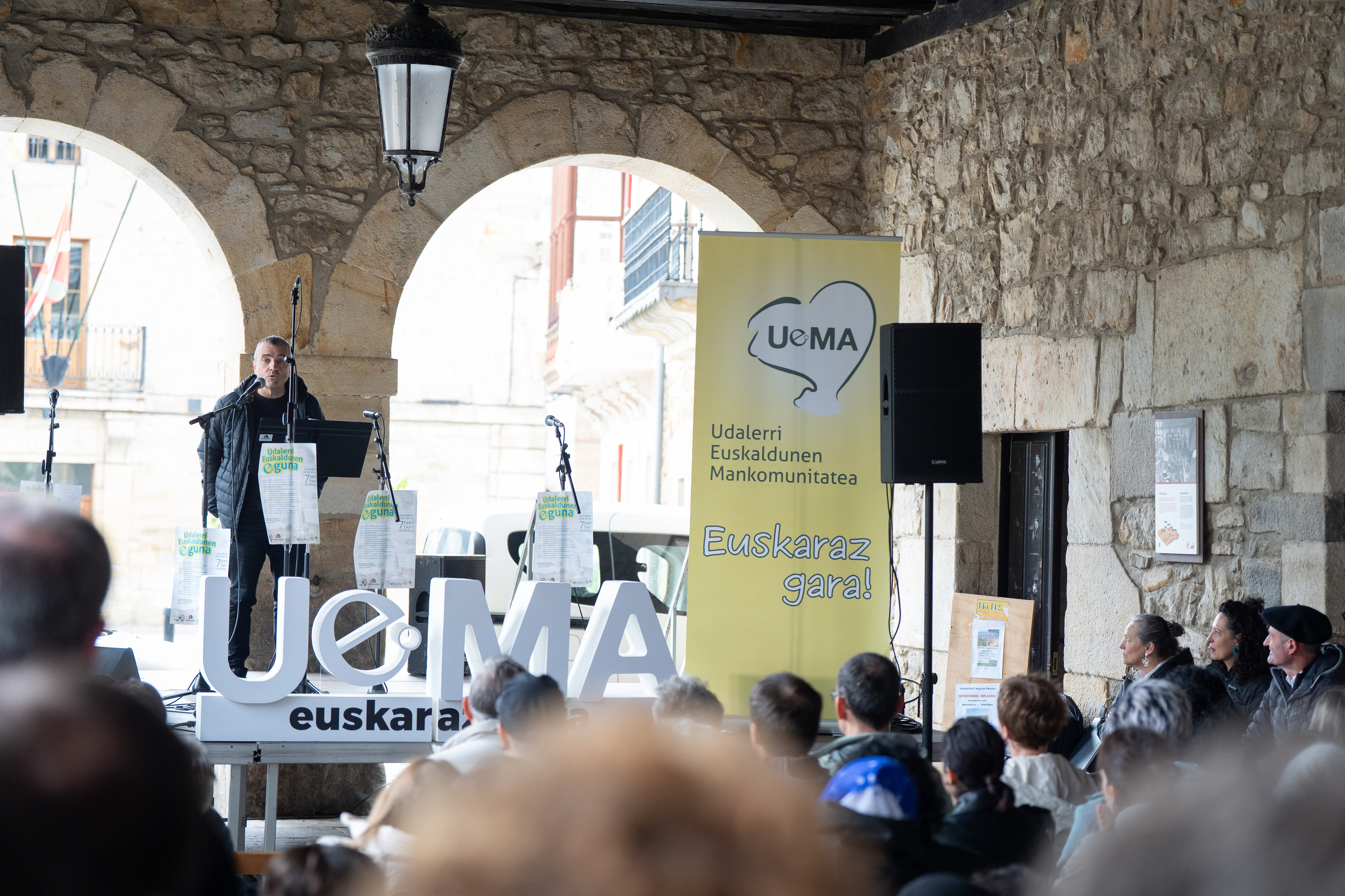 UEMAko lehendakari Martin Aramendi hizketan, gaur, Otxandion. ENDIKA PORTILLO / FOKU