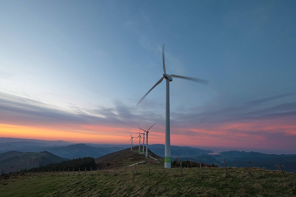 Oizko parke eolikoa, Bizkaian.  DAVID DE LA IGLESIA VILLAR / IBERDROLA
