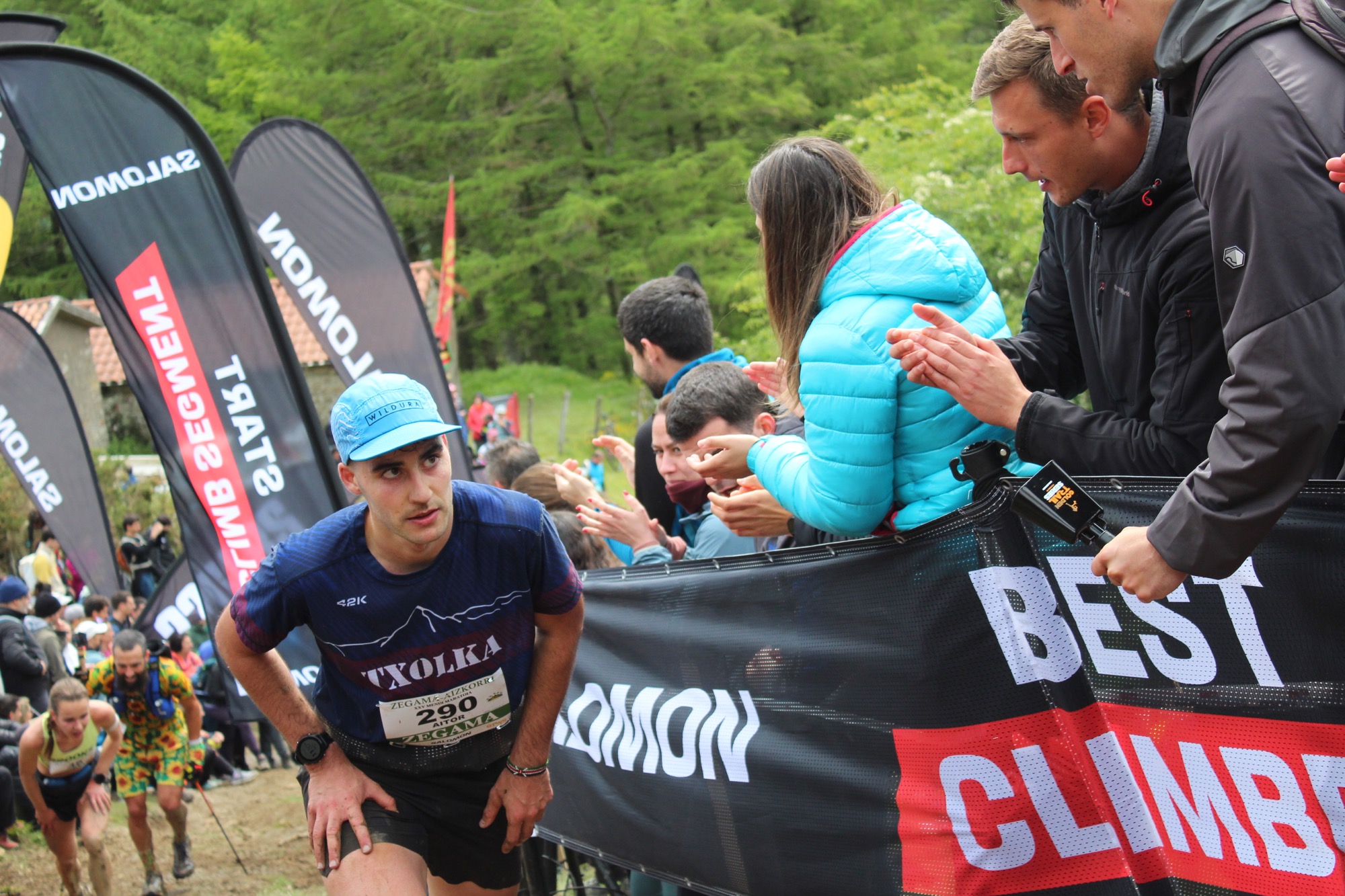 Zegama Aizkorriko 290 dortsalduna, Sancti Spirituko aldapan gora. MARKEL LEUNDA