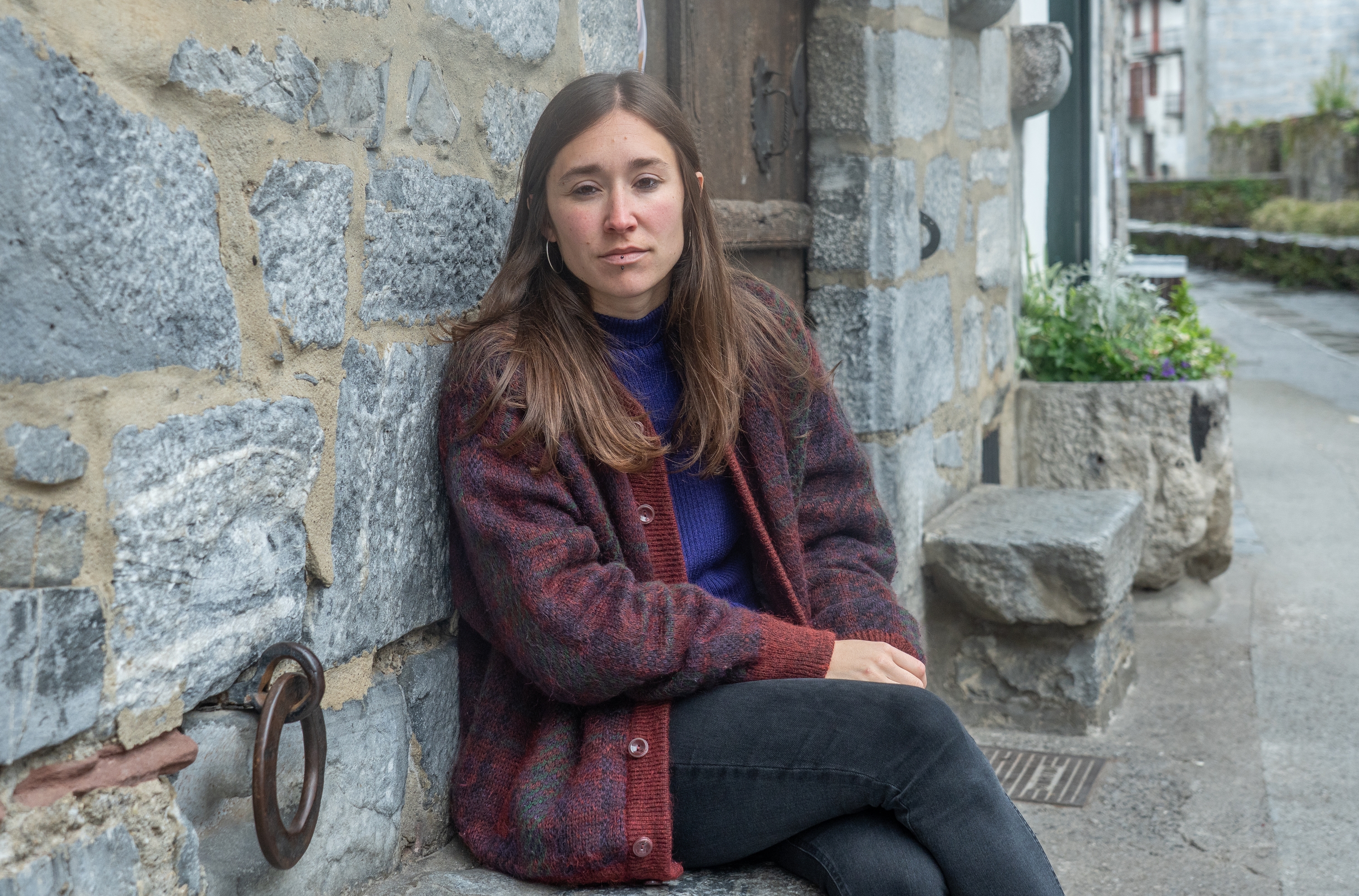 Maddi Ane Txoperena Iribarren idazlea, Lesakan. ANDONI CANELLADA / FOKU