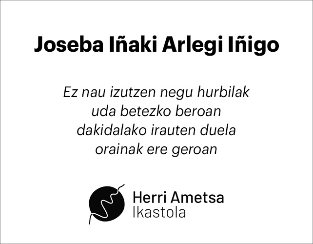 Joseba Iñaki Arlegi (Herri Ametsa) 2x2