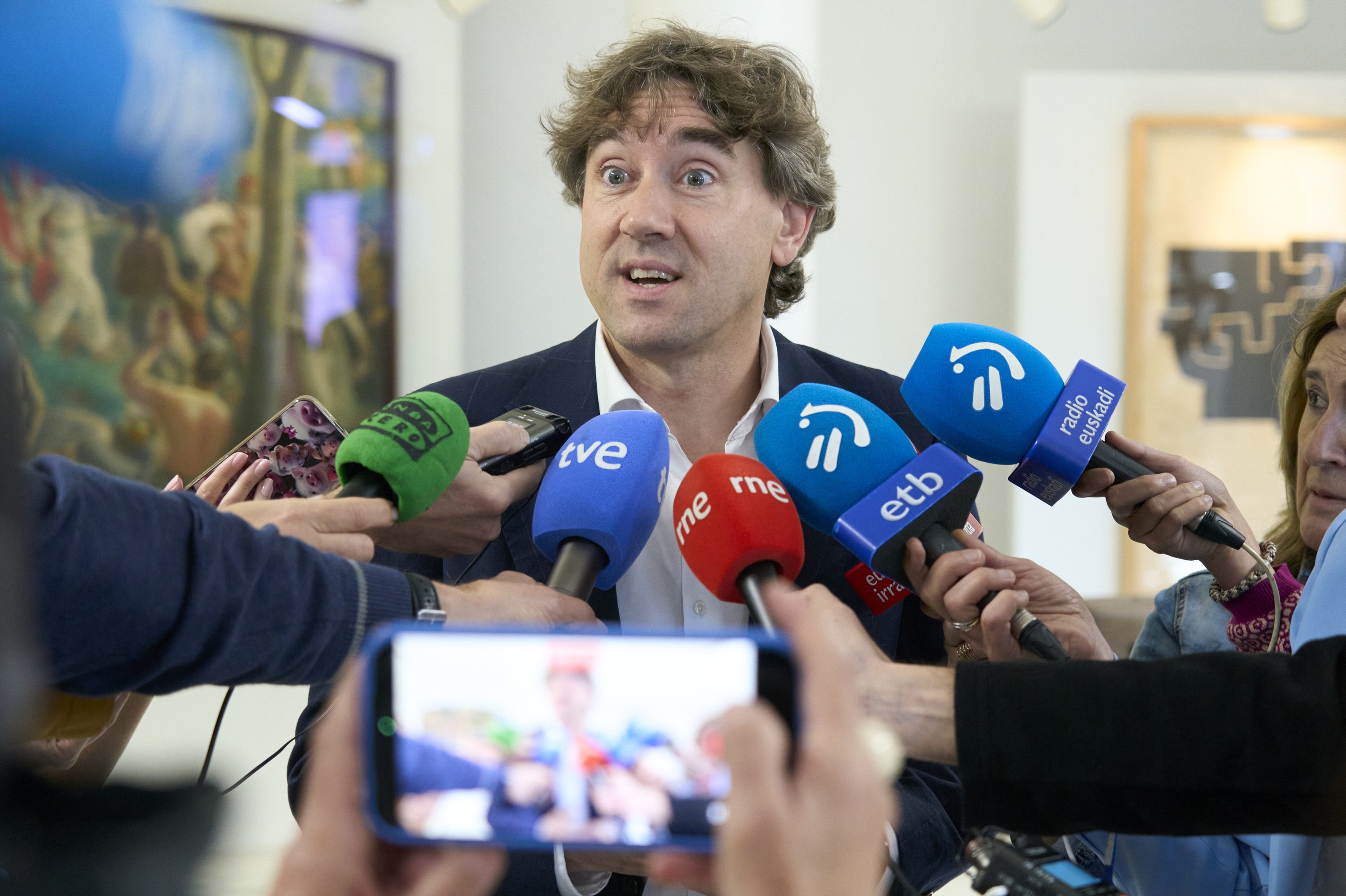 Eneko Andueza PSE-EEko idazkari nagusia, joan den astean, Gasteizen. L. RICO / EFE