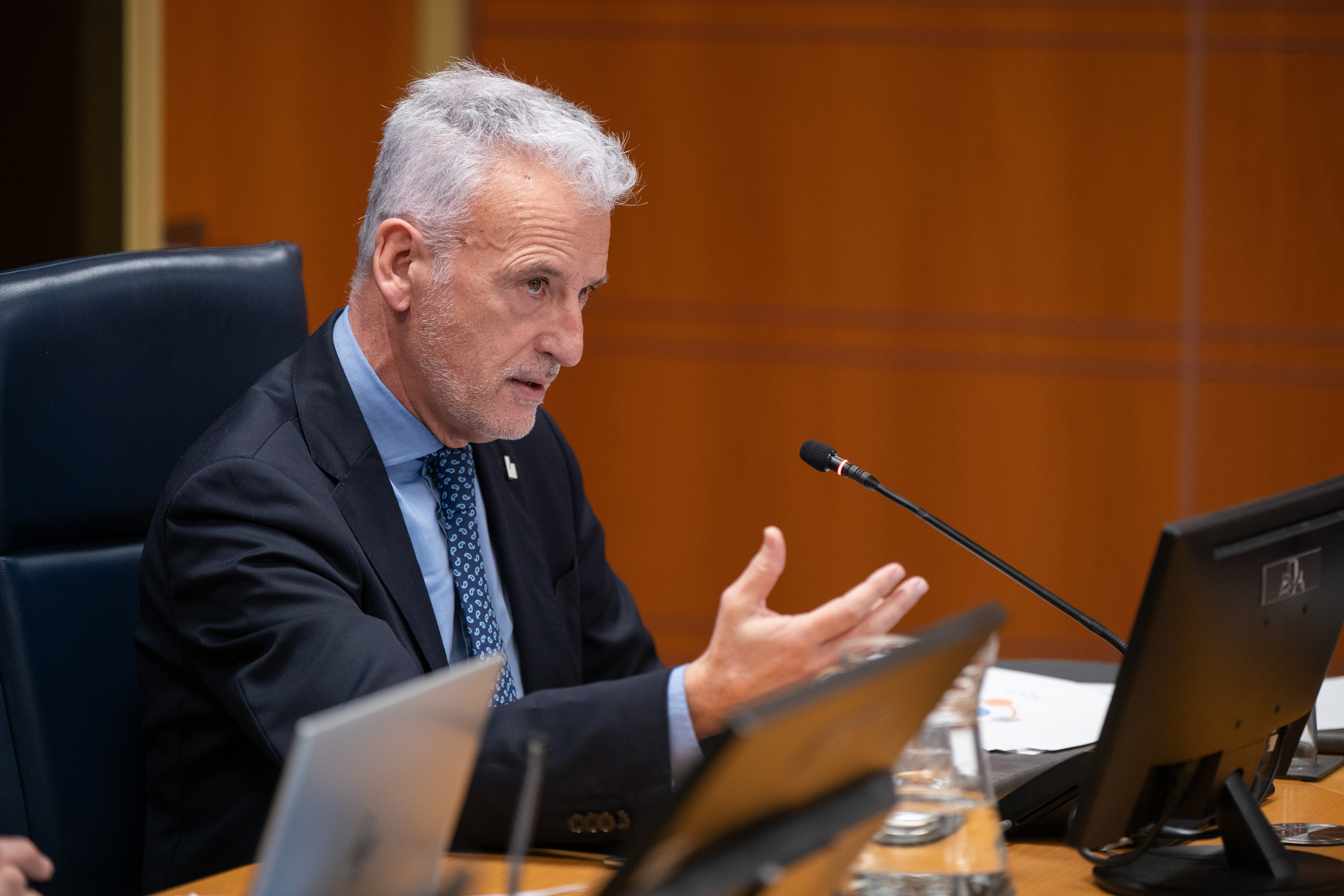Iñaki Subijana Eusko Legebiltzarrean egindako agerraldi batean. ENDIKA PORTILLO / FOKU