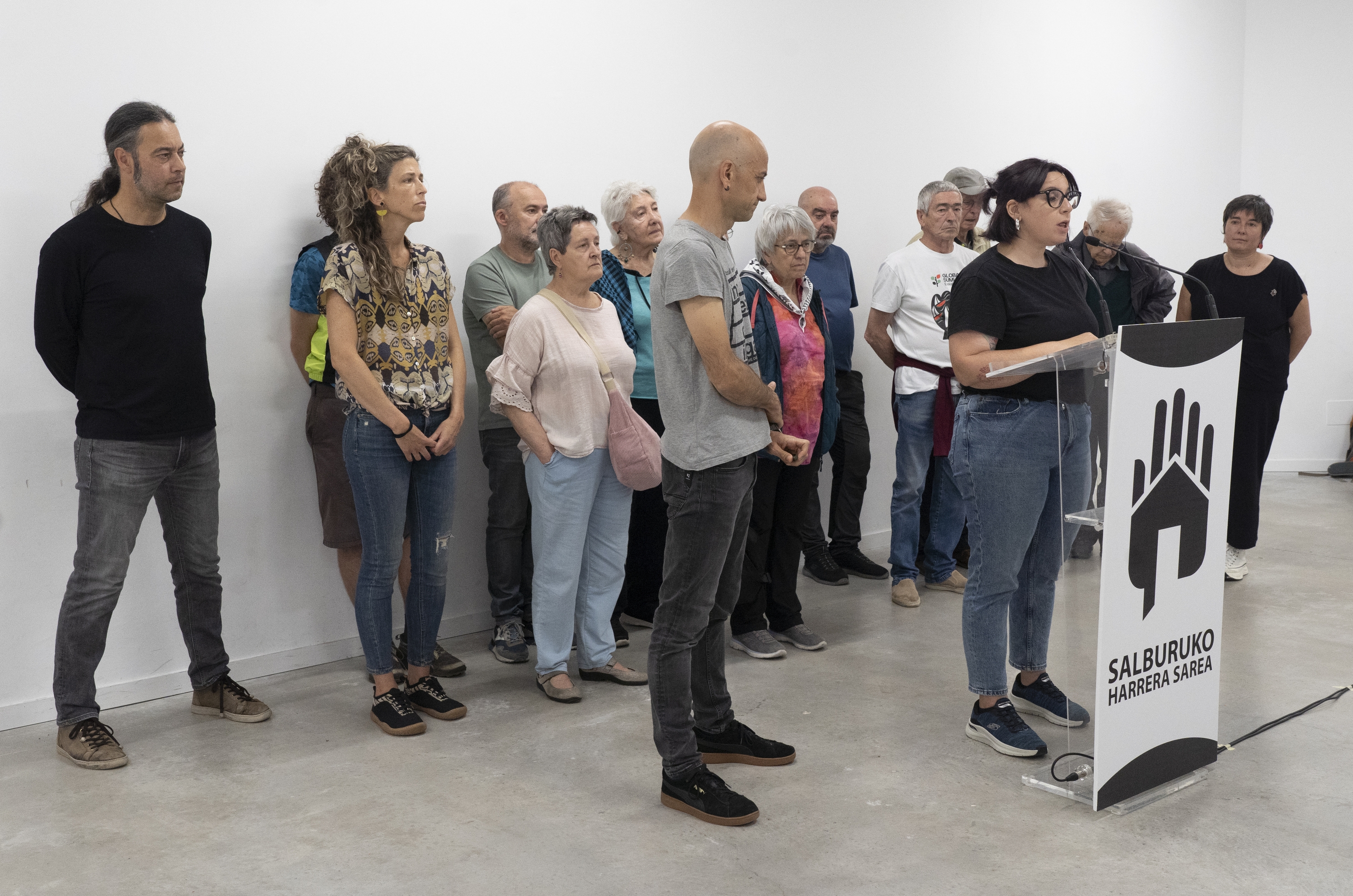 Salburuko Harrera Sarearen agerraldia, artxiboko irudi batean. RAUL BOGAJO / FOKU
