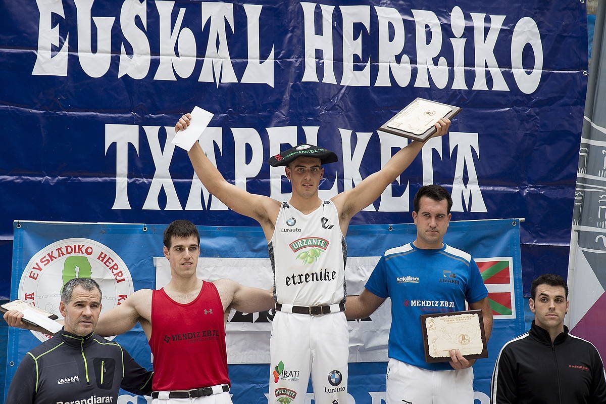 Iker Vicente, nagusi, azkeneko Euskadiko Txapelketan. ARITZ LOIOLA / FOKU