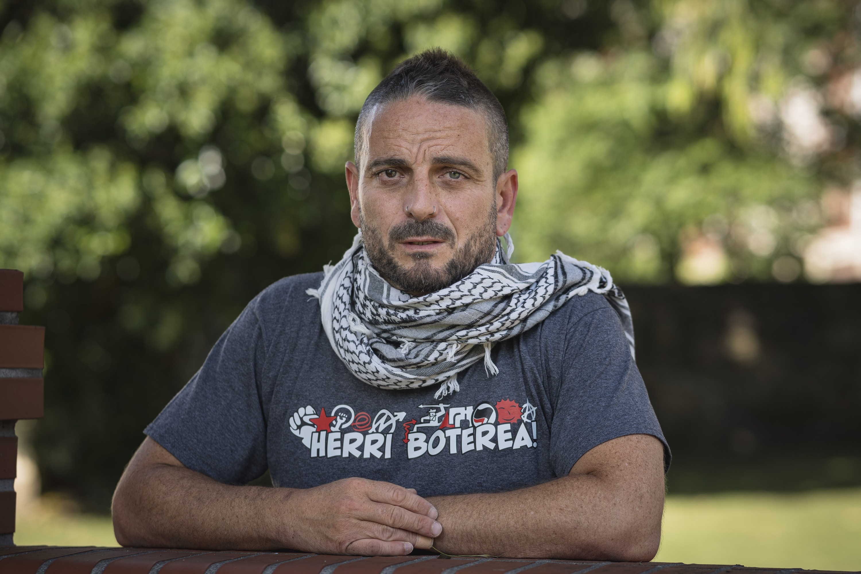 Jose Javier Oses 'Jotas', Global Sumud flotillako kidea. ARITZ LOIOLA / FOKU