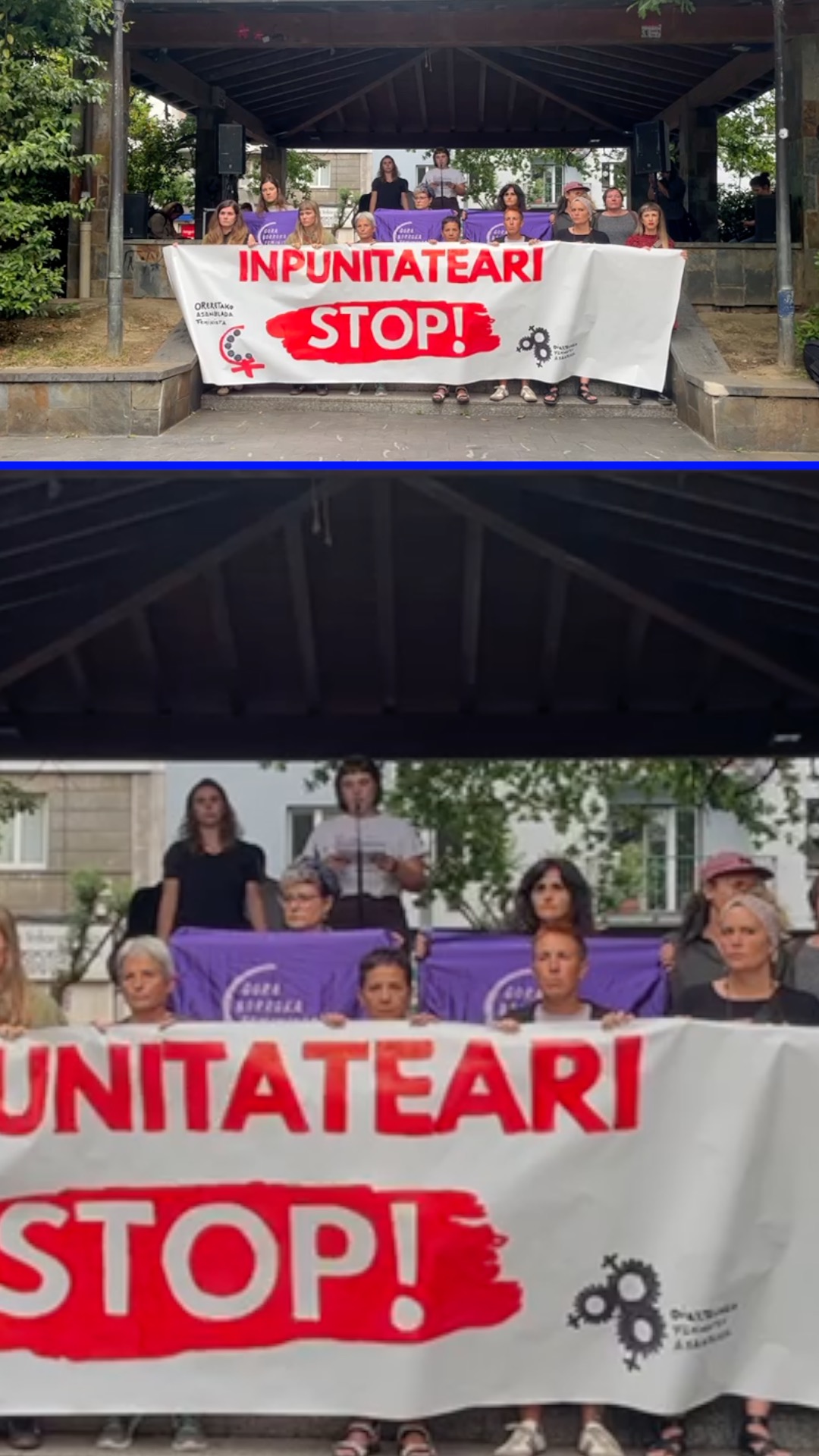 Xenpelar bertso eskolako erasoak salatzeko elkarretaratzea