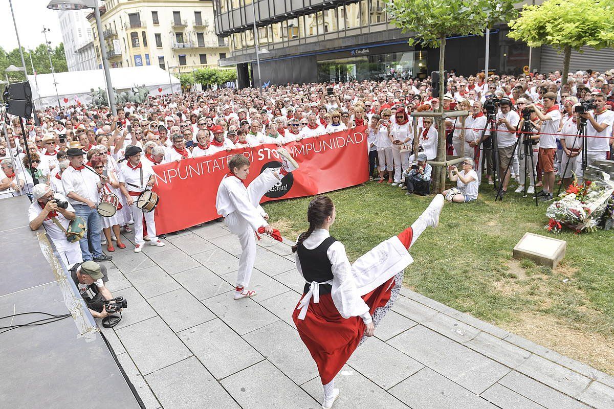 German Rodriguezen omenaldia, iaz. IDOIA ZABALETA / FOKU