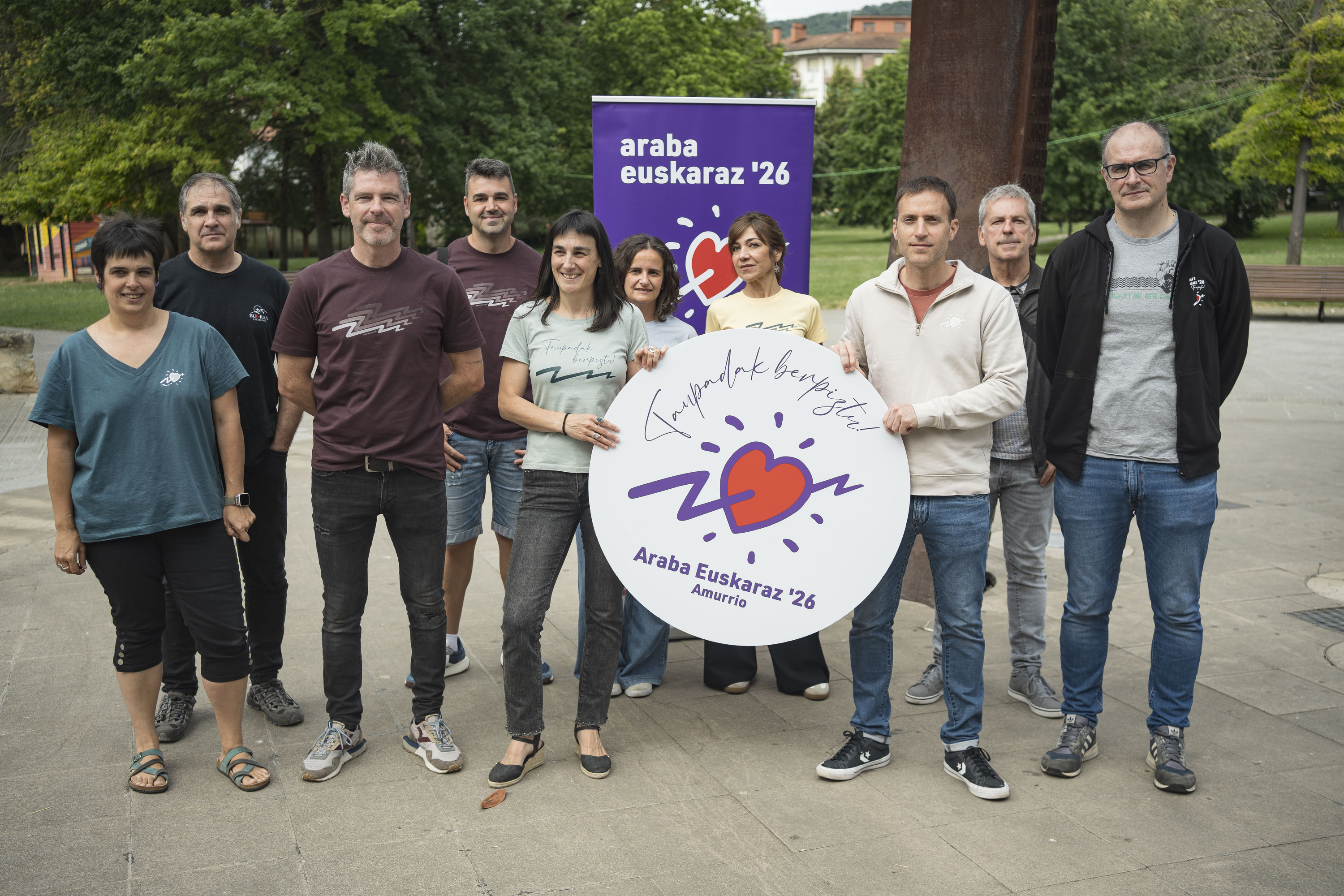 2026ko Araba Euskaraz-en aurkezpena, gaur goizean, Amurrion. ARITZ LOIOLA / FOKU