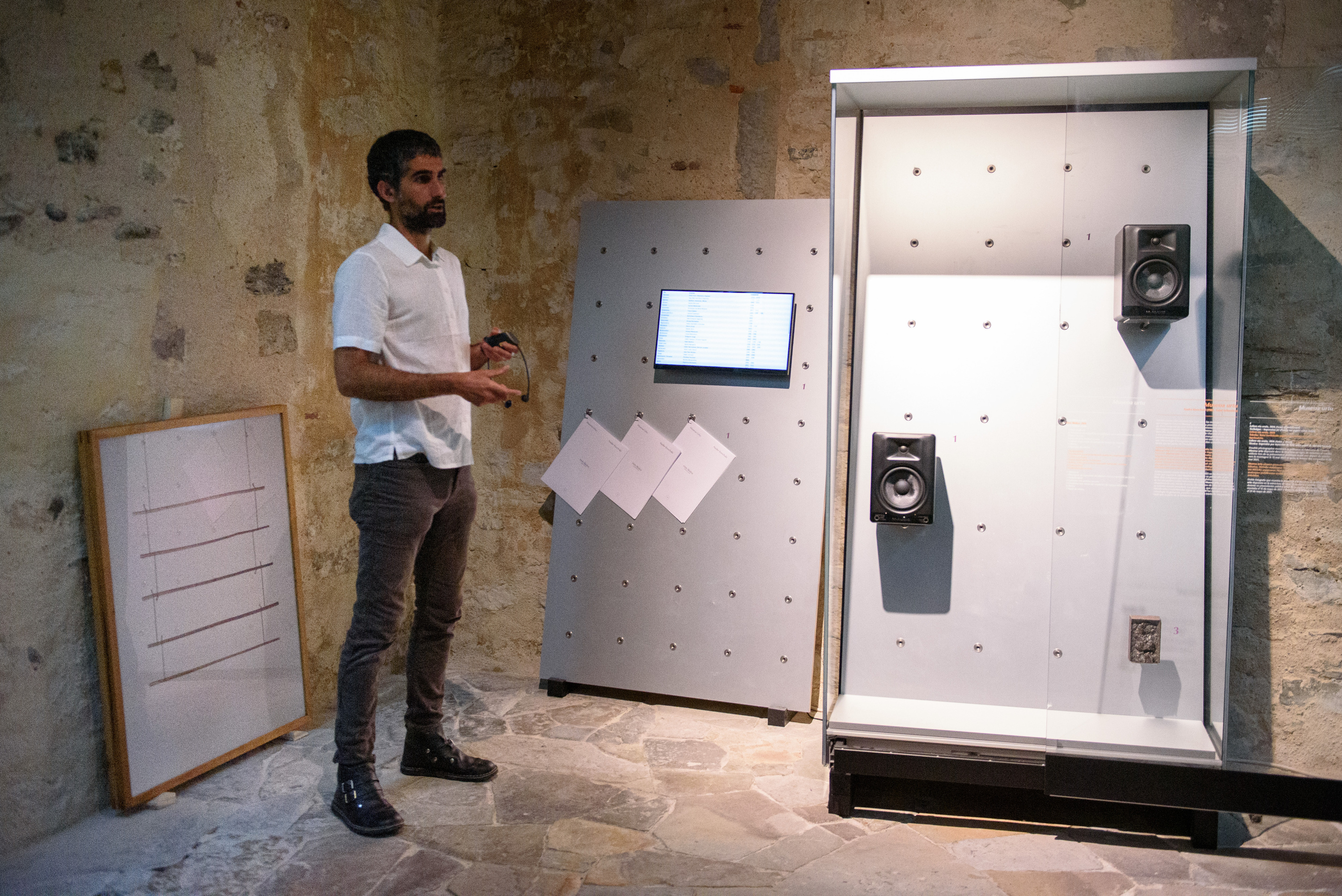 Nader Koochakiren obra, Baionako Euskal Museoan. GUILLAUME FAUVEAU