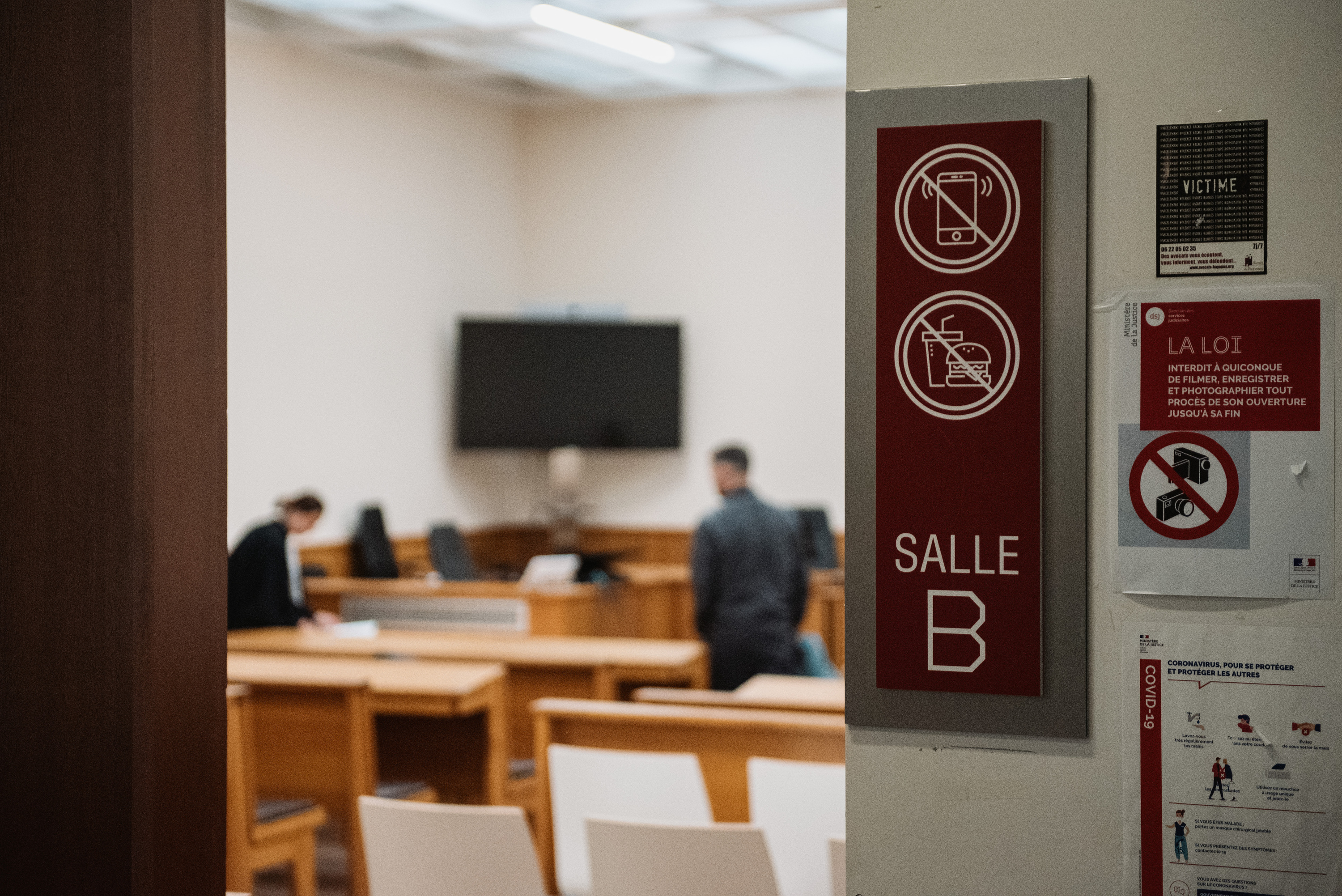 Baionako auzitegiko sala bat, iragan ostegunean. GUILLAUME FAUVEAU