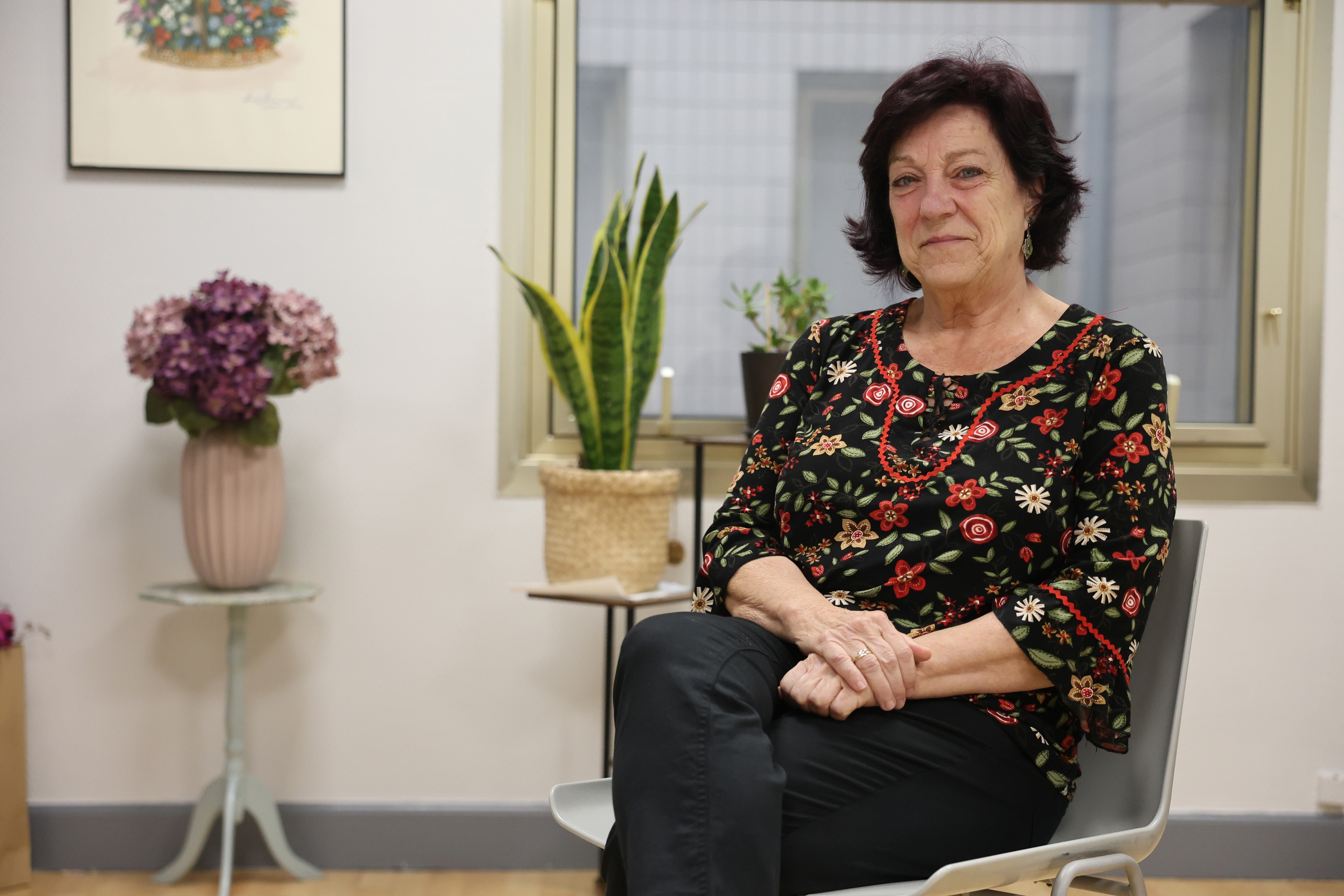 Cristina Blanco, Aidaturen bulegoan, Bilbon. OSKAR MATXIN EDESA / FOKU