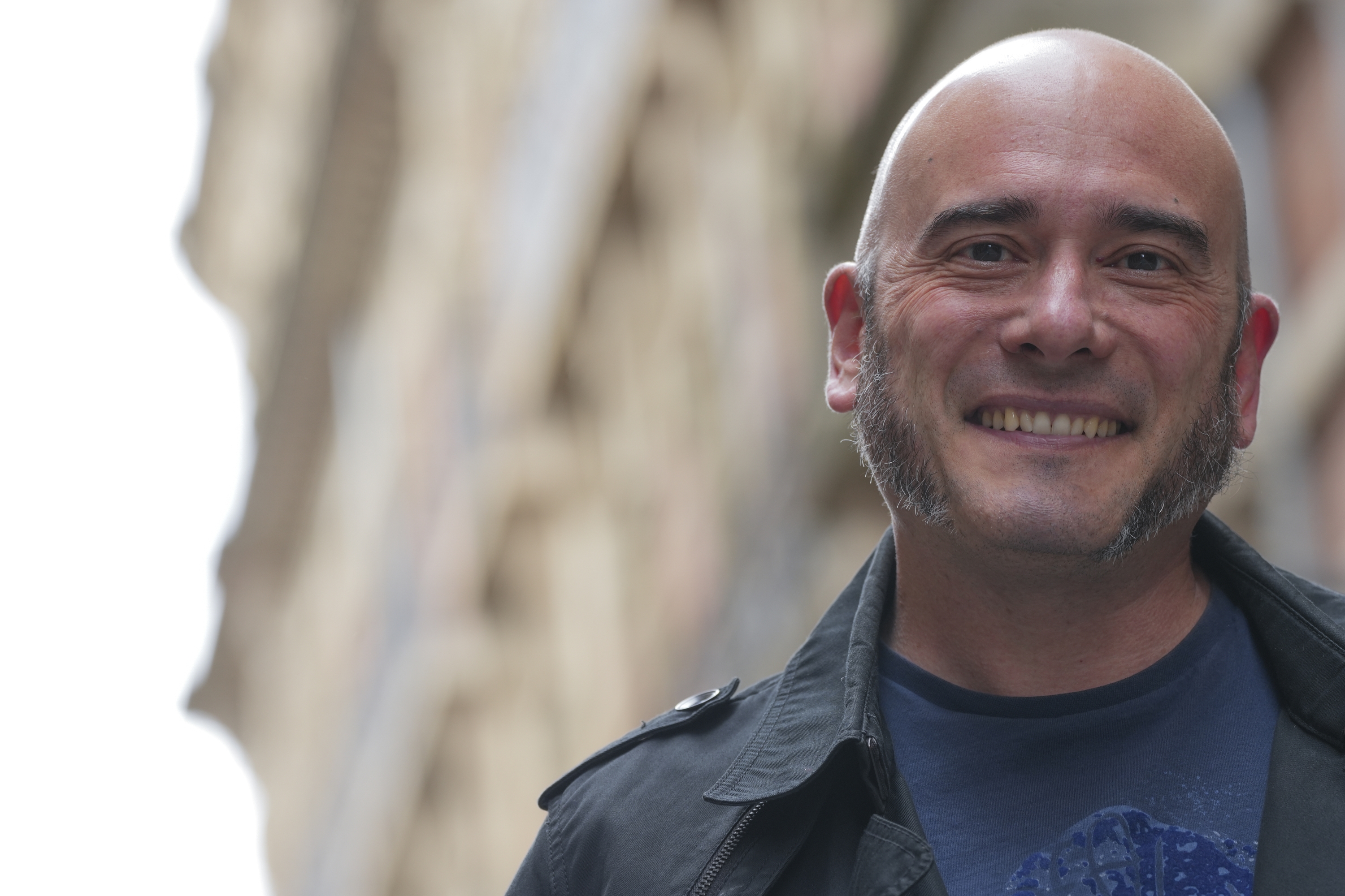 Mikel Soto idazlea, Iruñean. JAGOBA MANTEROLA / FOKU