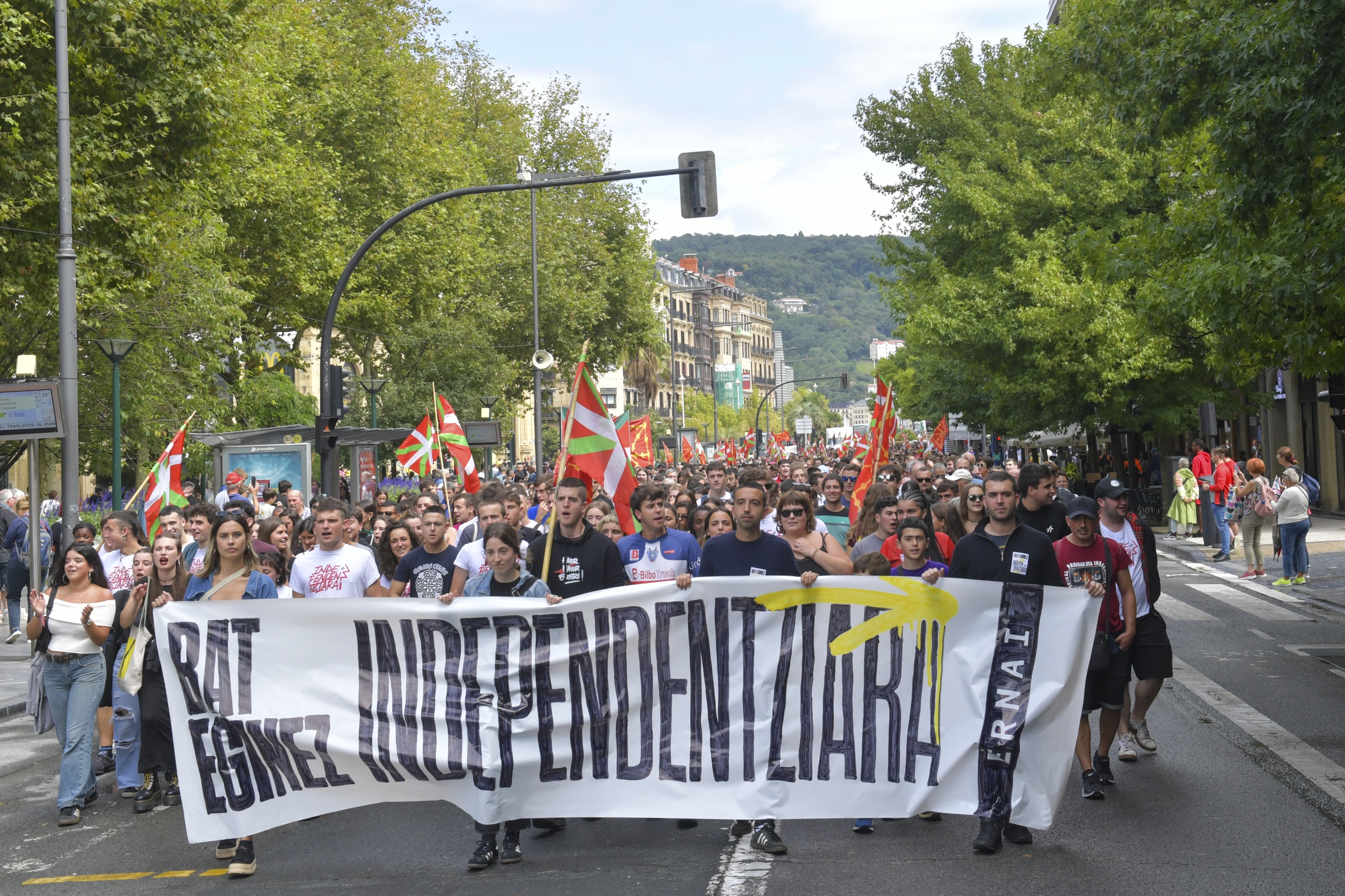 Ernaik 2024ko irailean egindako manifestazioa, Donostian. IDOIA ZABALETA / FOKU