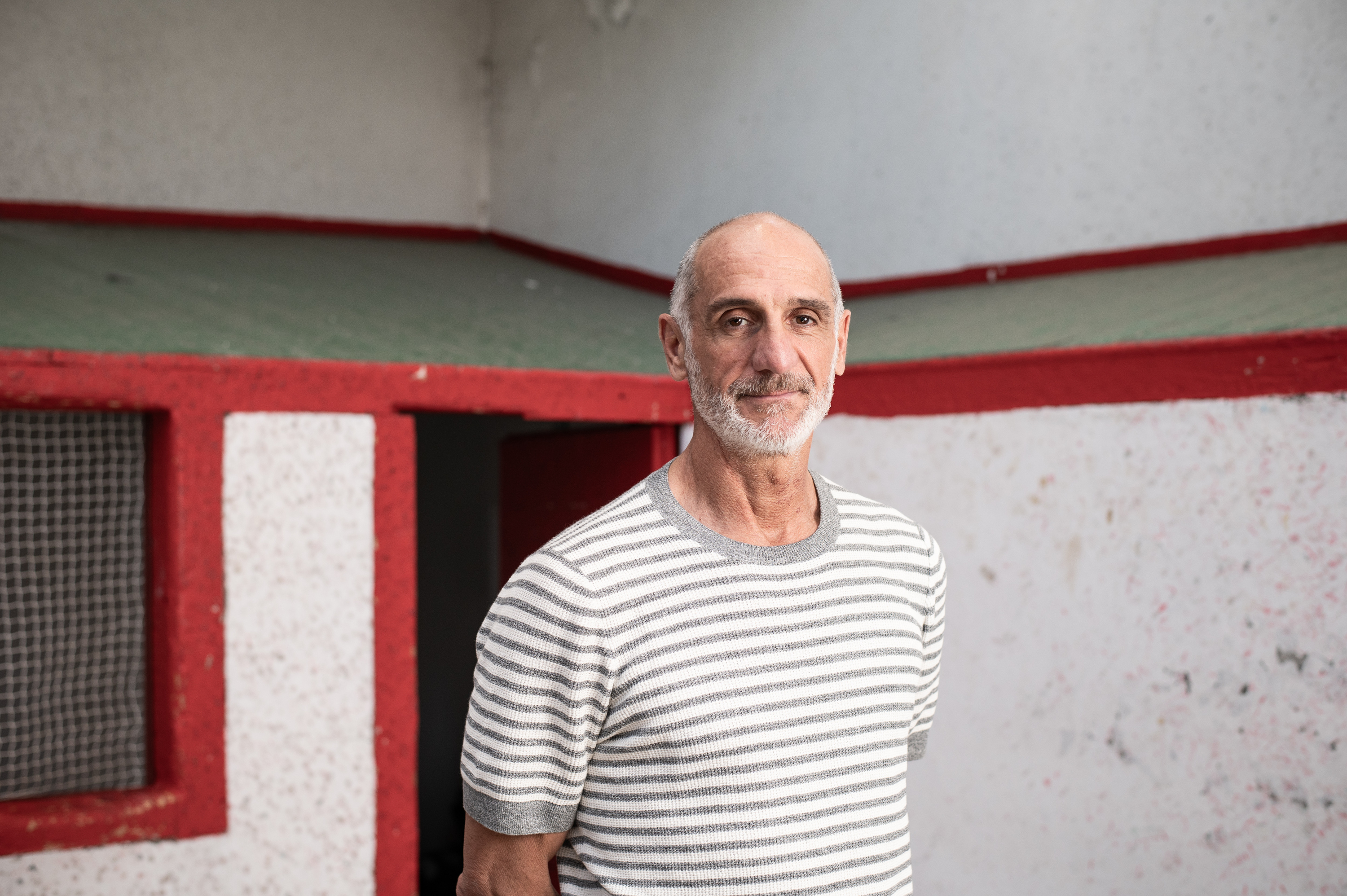 Patrick Orhategarai, Biarritzeko trinketean, iragan astean. PATXI BELTZAIZ