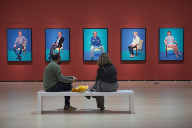 Bilboko Guggenheim museoak 1017an Hockneyri eskainitako erakusketako irudi bat. MONIKA DEL VALLE / FOKU Bilboko Guggenheim museoak 1017an Hockneyri eskainitako erakusketako irudi bat. MONIKA DEL VALLE / FOKU
