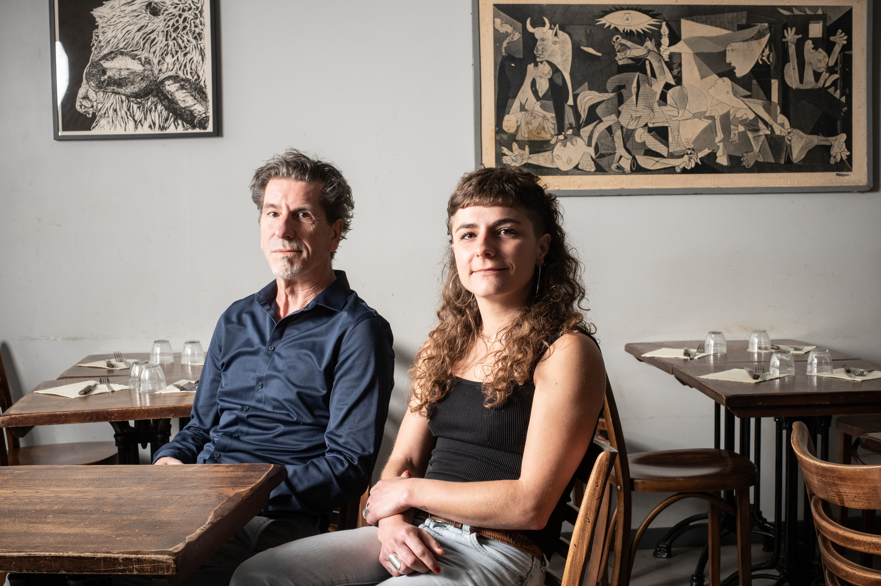 Gilles eta Kattina Haran, Hazparneko Xuriatea ostatuan, iragan astean. PATXI BELTZAIZ