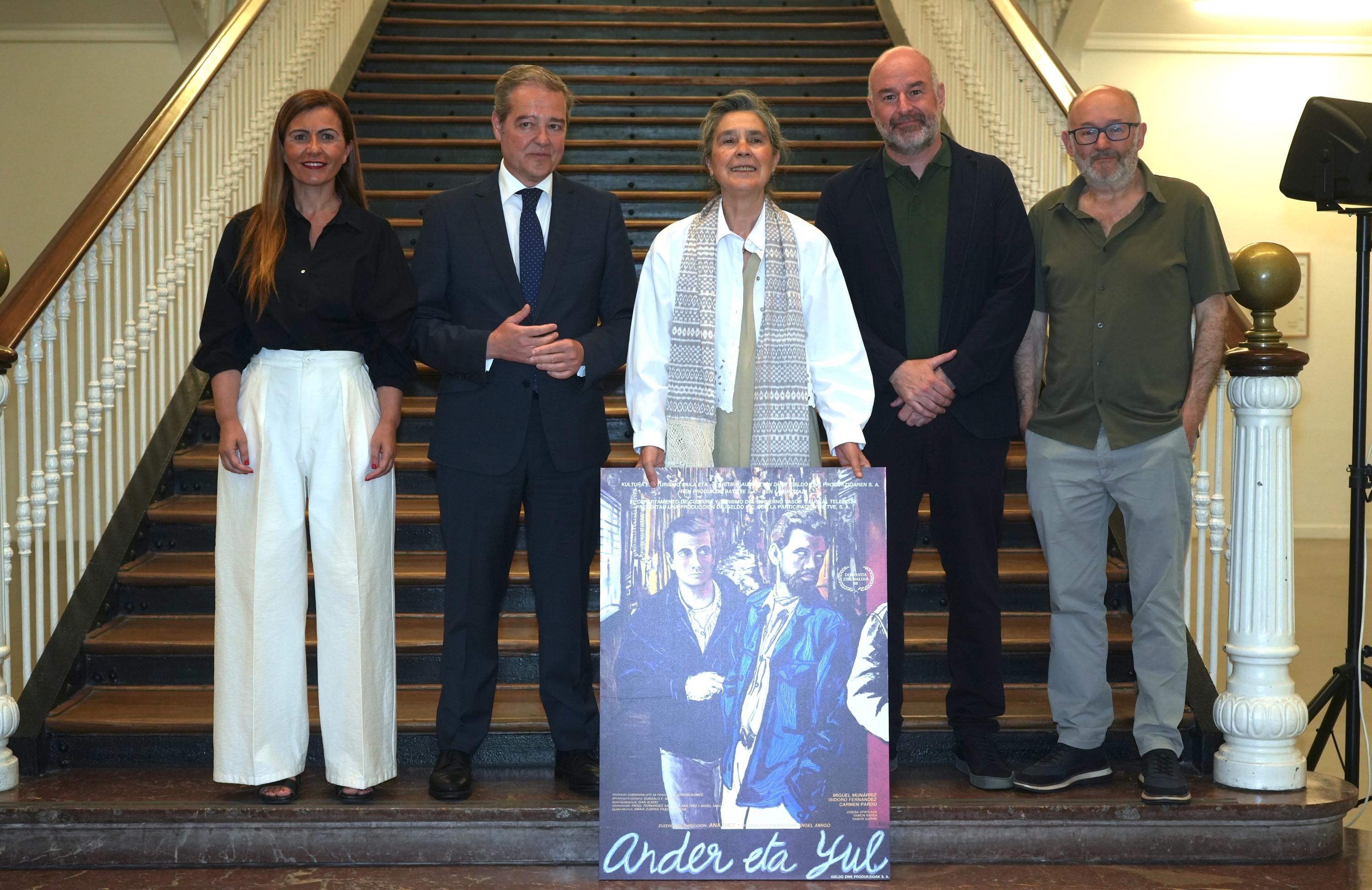 'Ander eta Yul' zaharberritzeko proiektuaren aurkezpena, gaur, Donostian. JON URBE / FOKU
