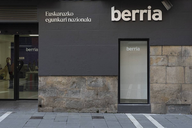 BERRIAren egoitza berria, Iruñean, Alde Zaharrean. BERRIAren egoitza berria, Iruñean, Alde Zaharrean.