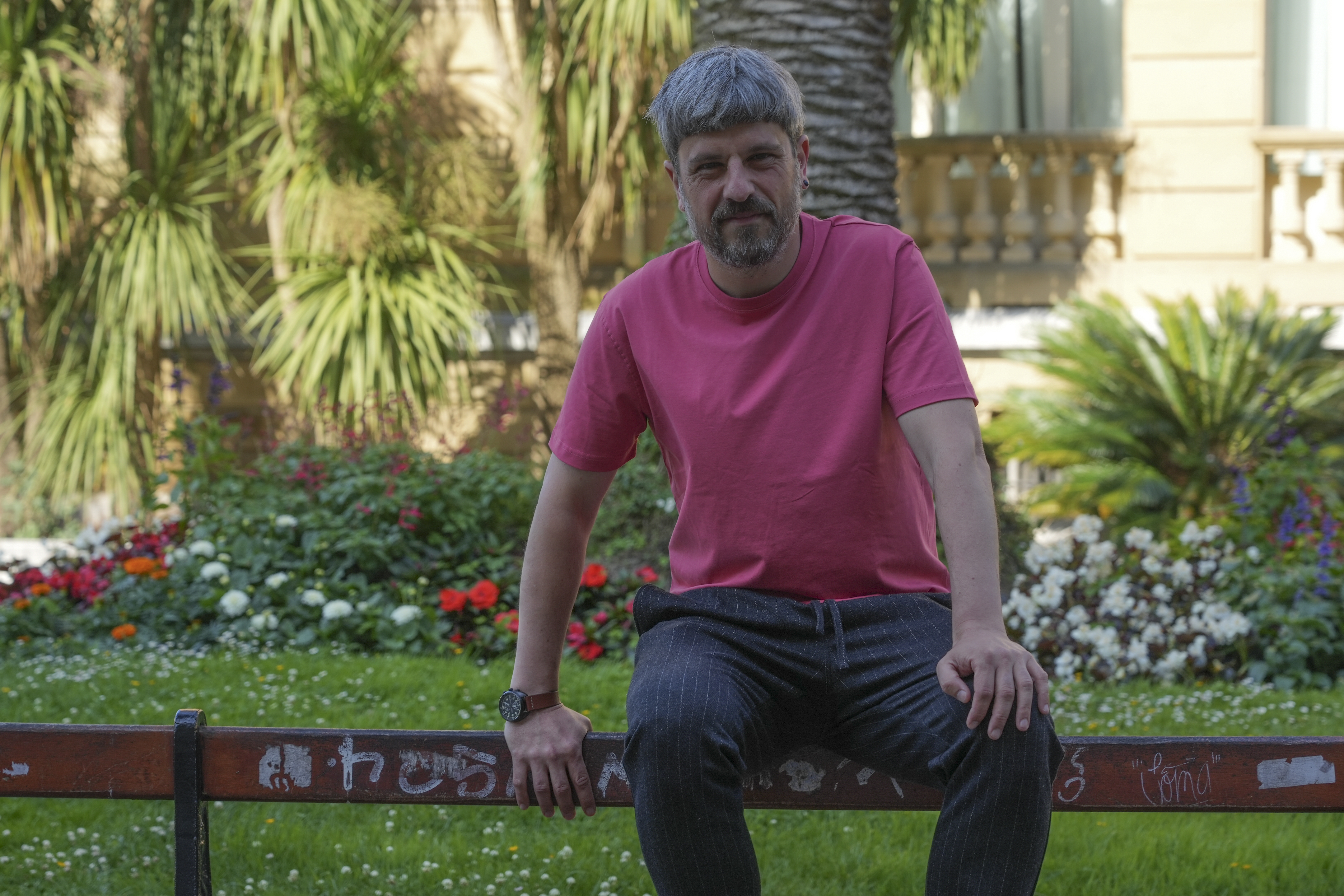 Gorka Bereziartua idazlea, Donostian. JAGOBA MANTEROLA / FOKU
