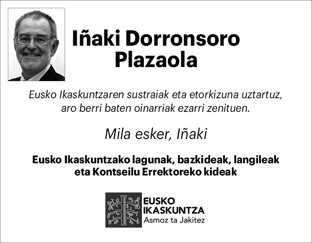 Iñaki Dorronsoro (Eusko ikaskuntza) 2x2