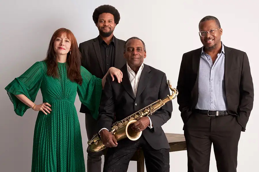 David Murray, erdian, bere gaur egungo taldearekin. DONOSTIAKO JAZZALDIA