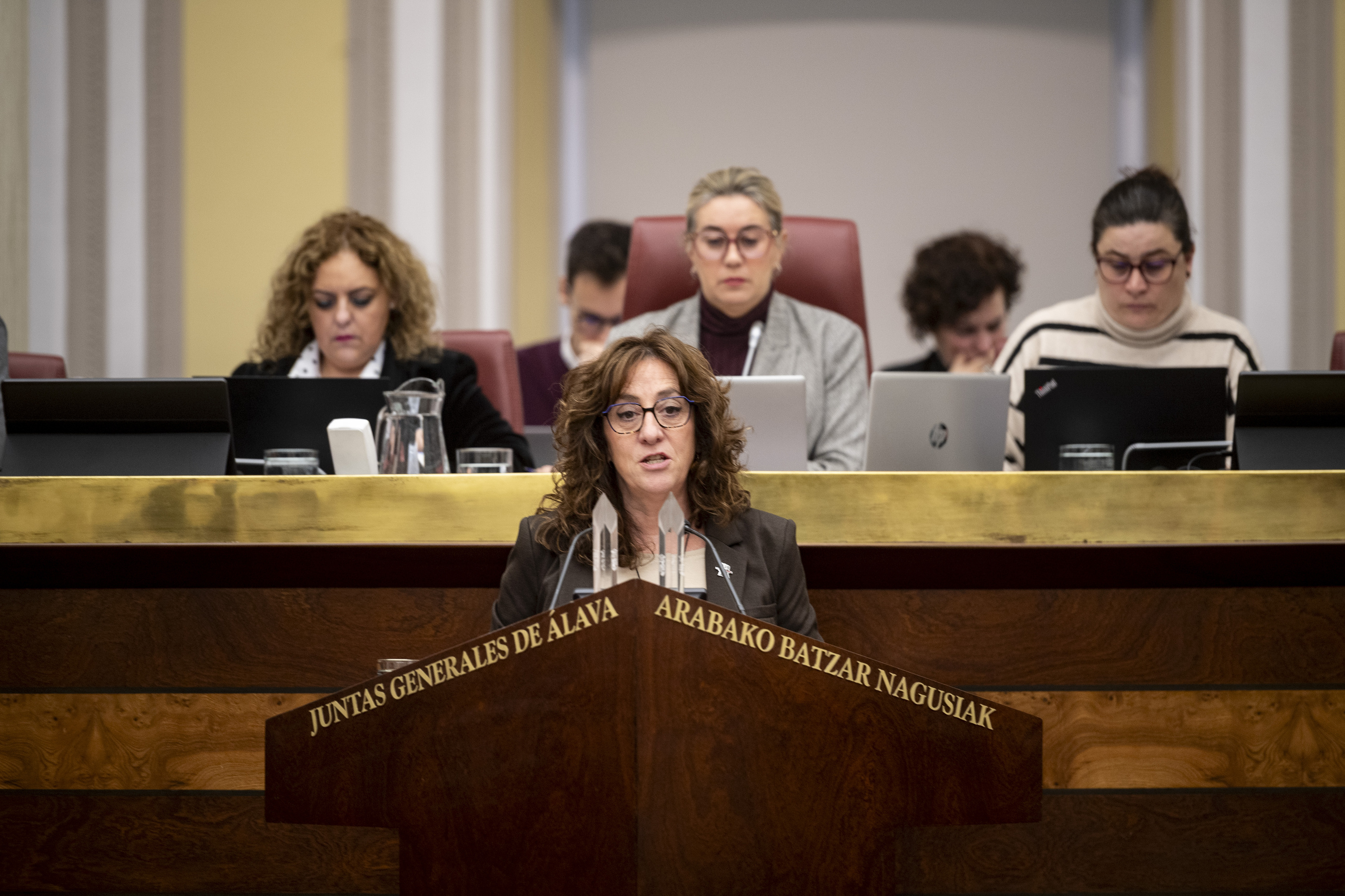 EH Bilduko Arabako Batzar Nagusietako eleduna, Eva Lopez de Arroiabe, artxiboko irudi batean. JAIZKI FONTANEDA / FOKU