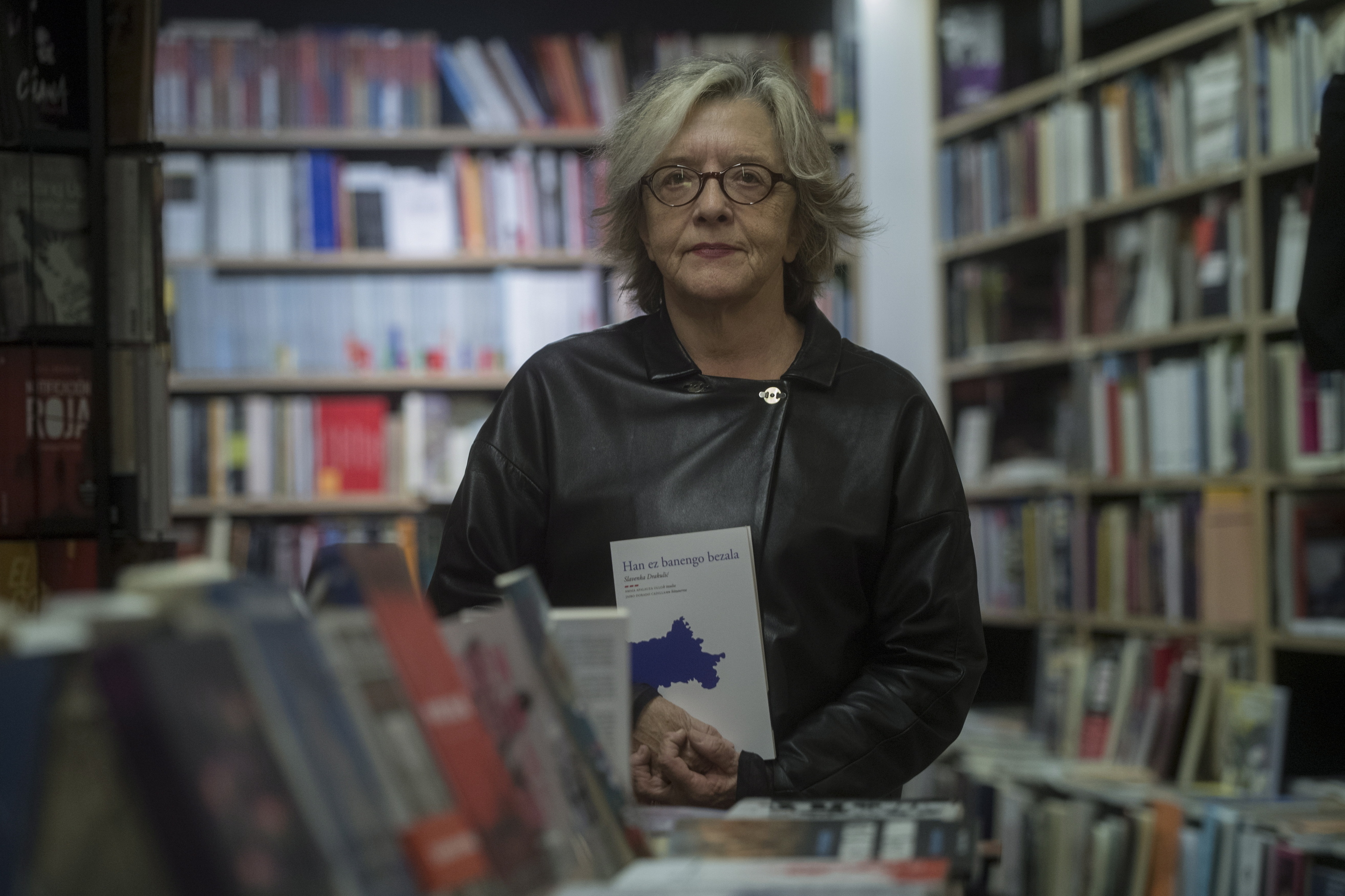 Slavenka Drakulic idazlea, 2019an, Donostian. JON URBE / FOKU