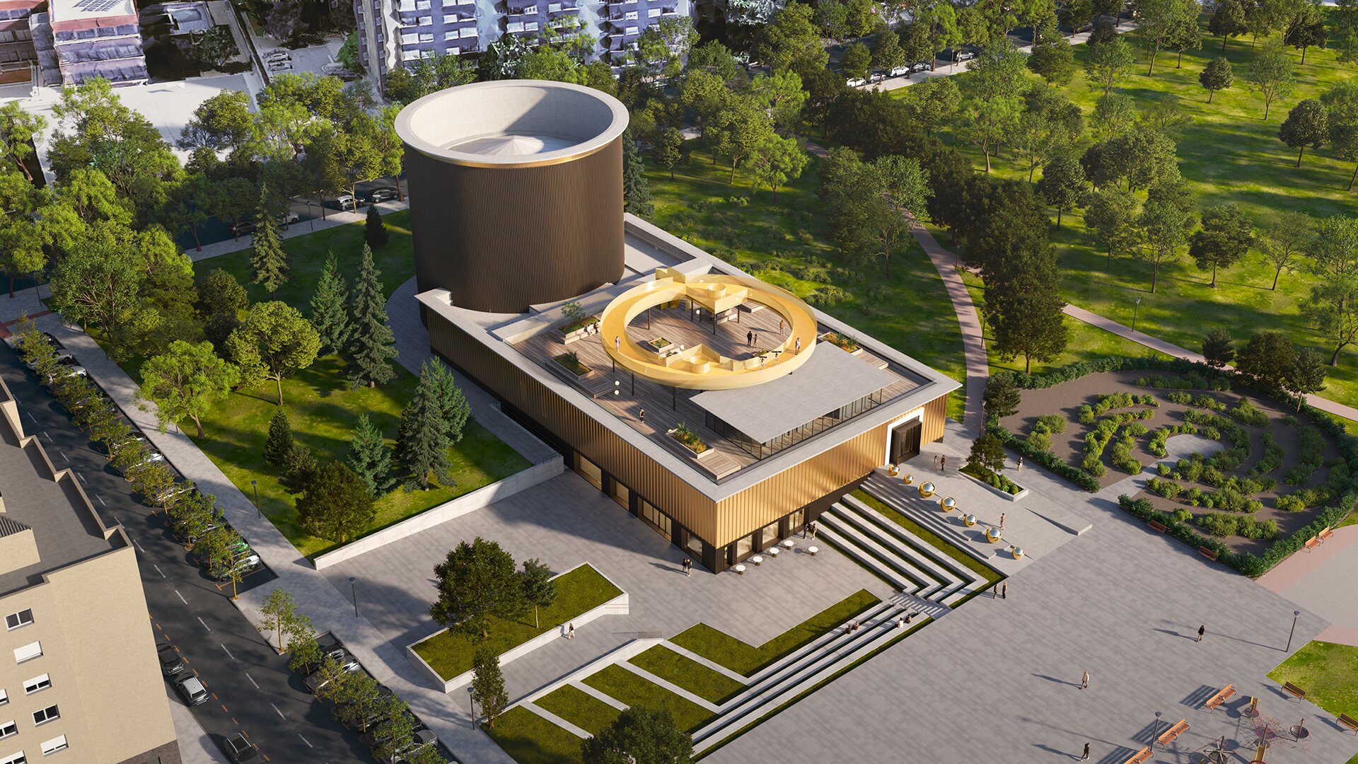 Iruñeko planetarioaren diseinu berria. NAFARROAKO GOBERNUA