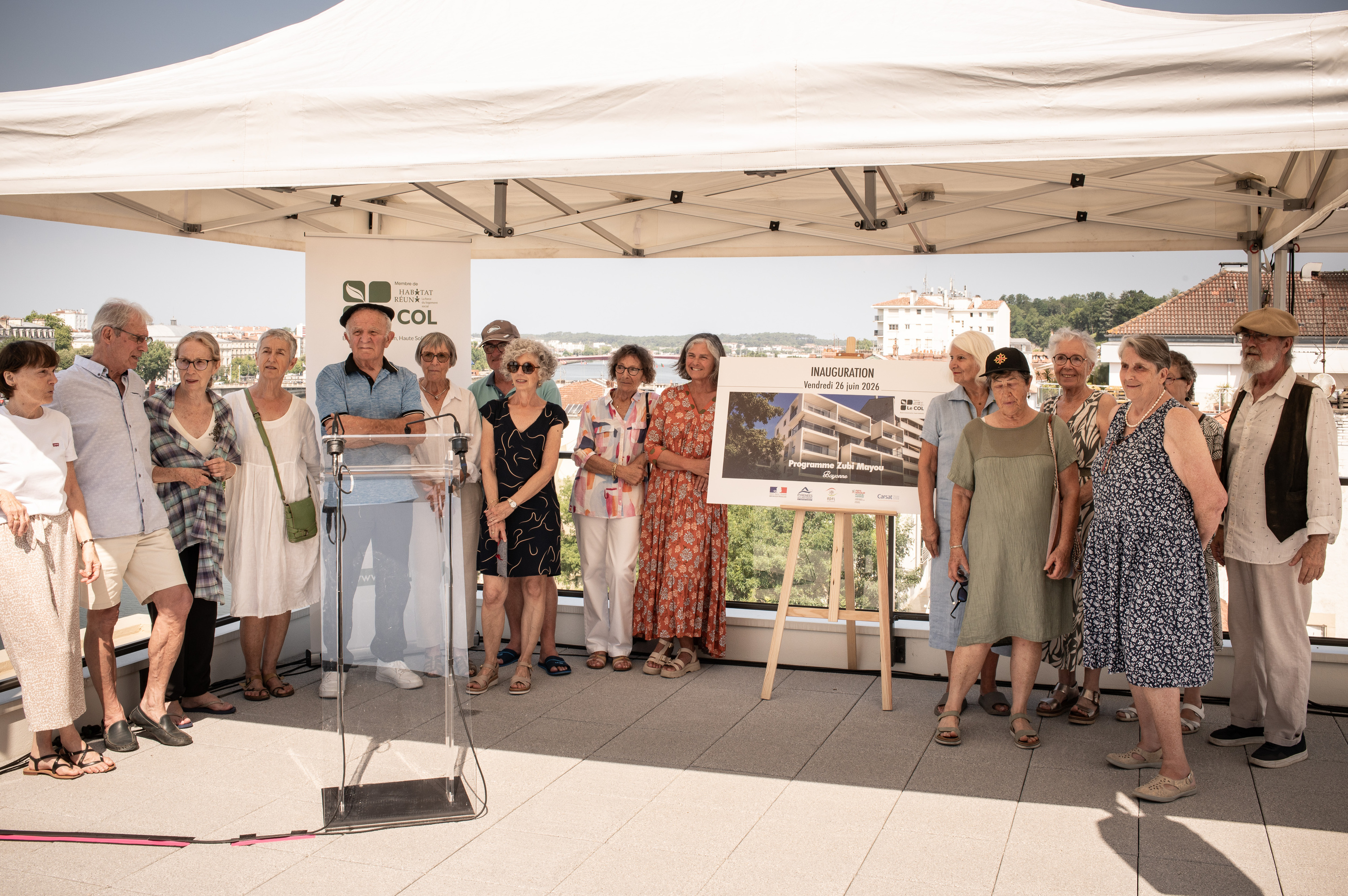 Zubi Mayou etxebizitzaren inaugurazioa, Baionan, iragan ostiralean. PATXI BELTZAIZ