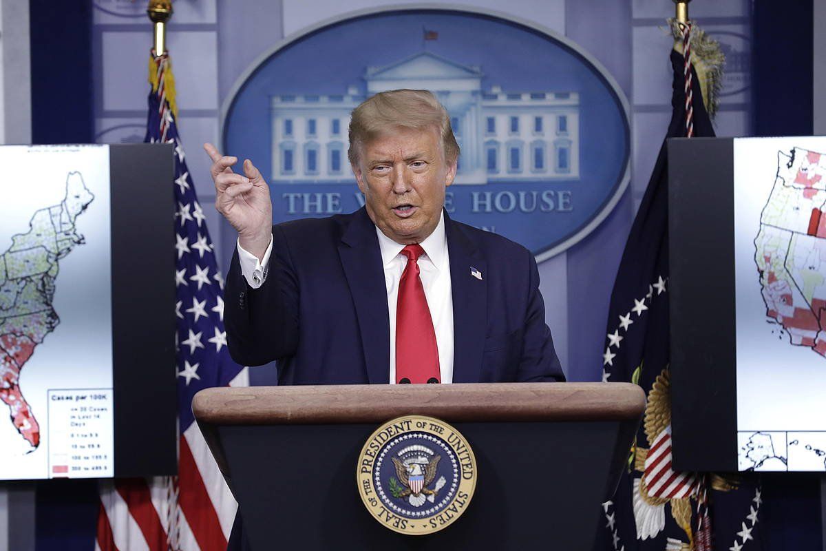 Donald Trump AEBetako presidentea. YURI GRIPAS / POOL / EFE